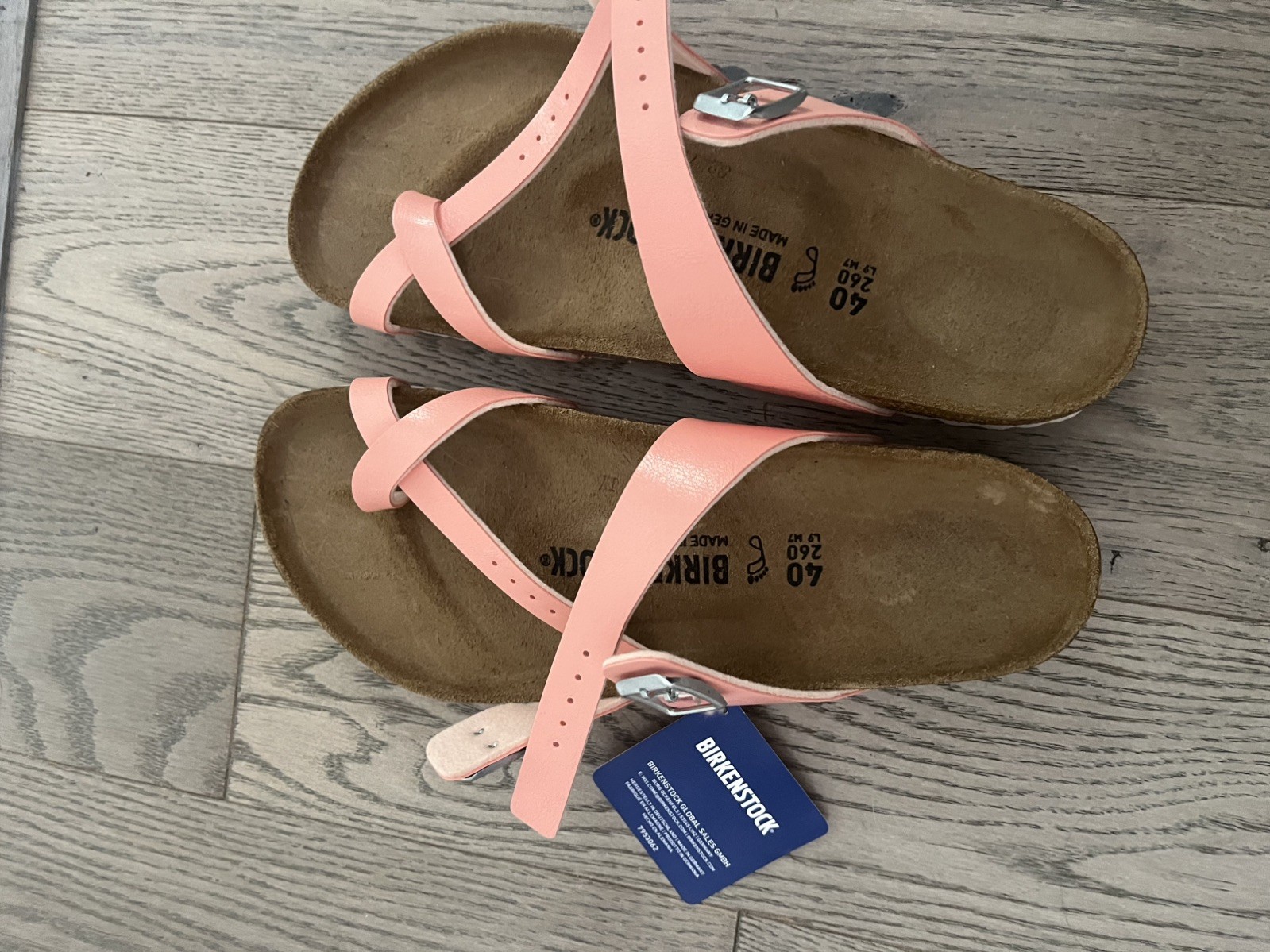 Birkenstock Mayari Coral Peach Regular Fit Size 9 Women EU 40