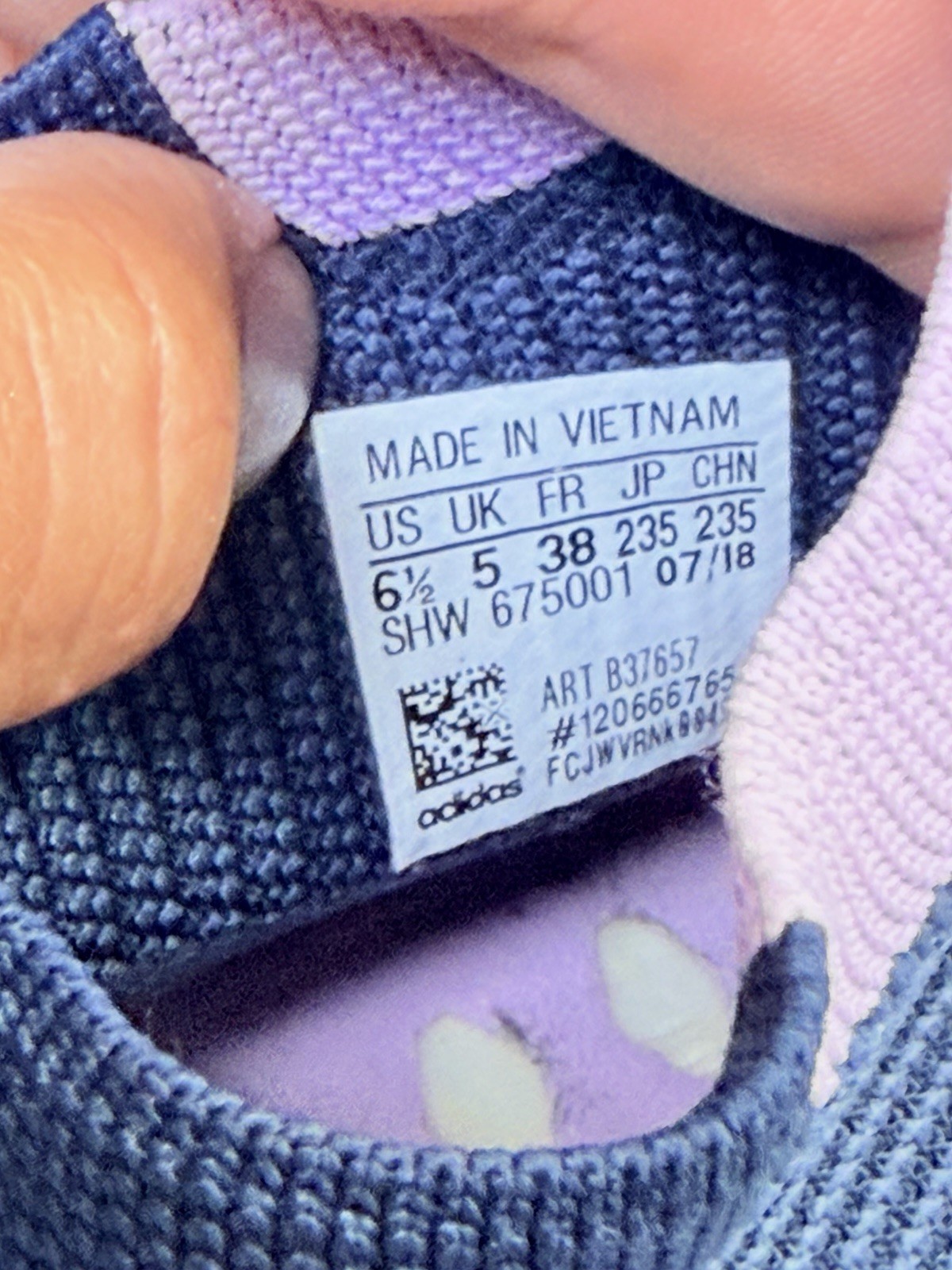 adidas NMD_CS1 PK Legend Ink Lilac B37657 Primeknit Boost Women’s 6.5