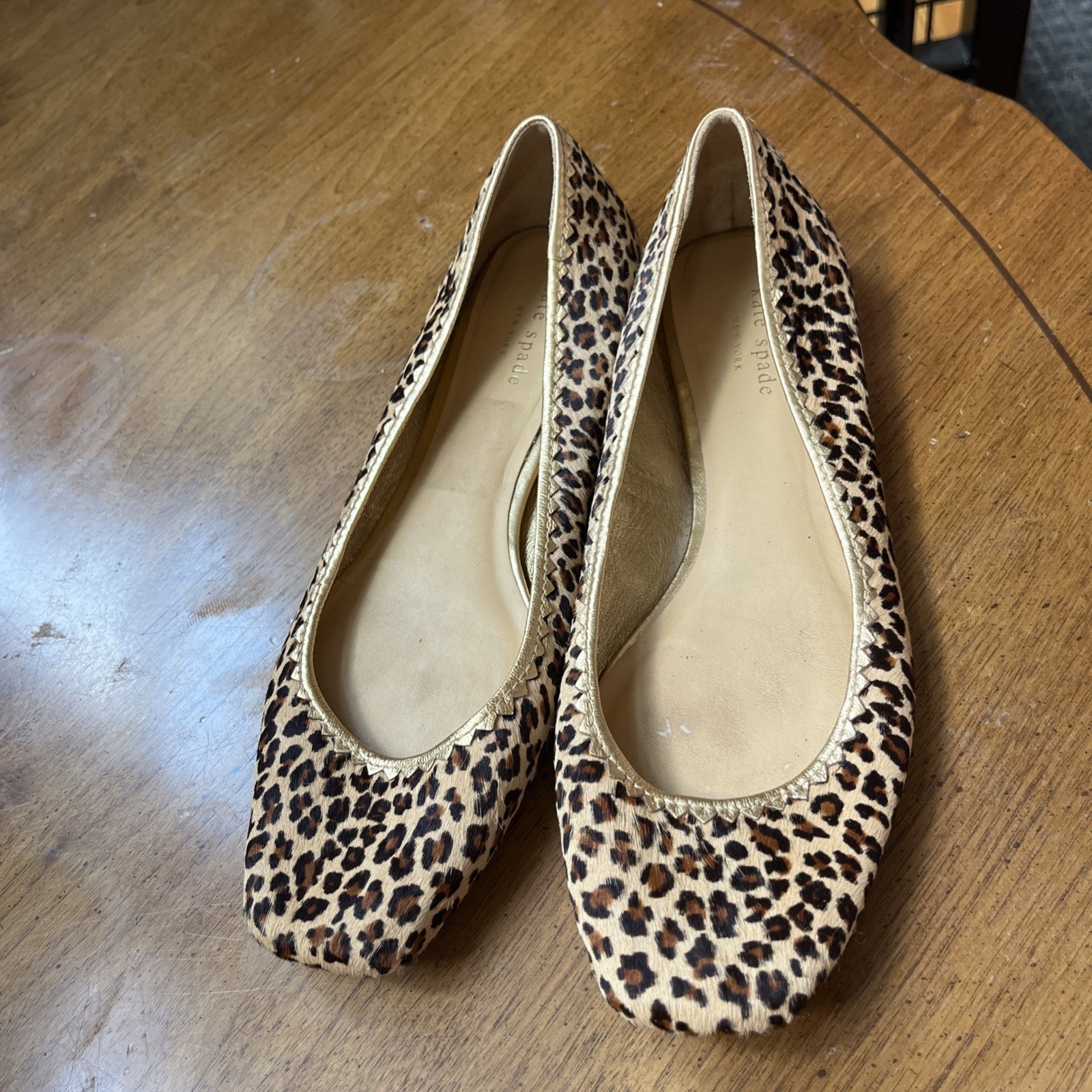 Kate Spade New York Women’s Calf Hair Animal Print Flats Size 10.5