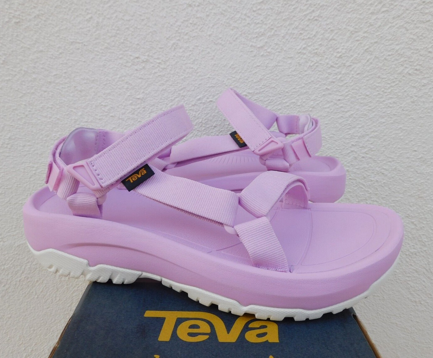 TEVA PASTEL PINK HURRICANE XLT AMPSOLE PLATFORM SANDALS, WOMEN US 6/ EUR 37 ~NEW