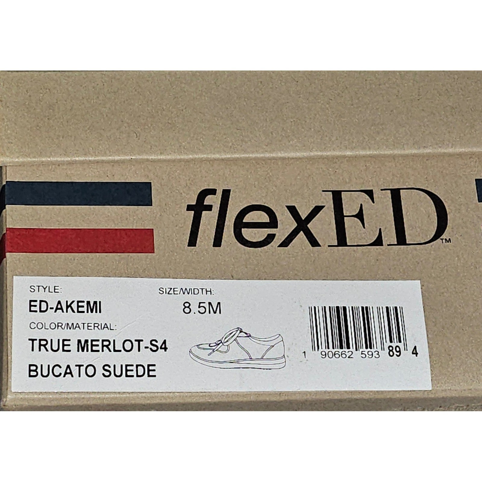 ED Ellen DeGeneres Akemi True Merlot Suede Lace Up Sneakers Womens 8.5M EU 38.5