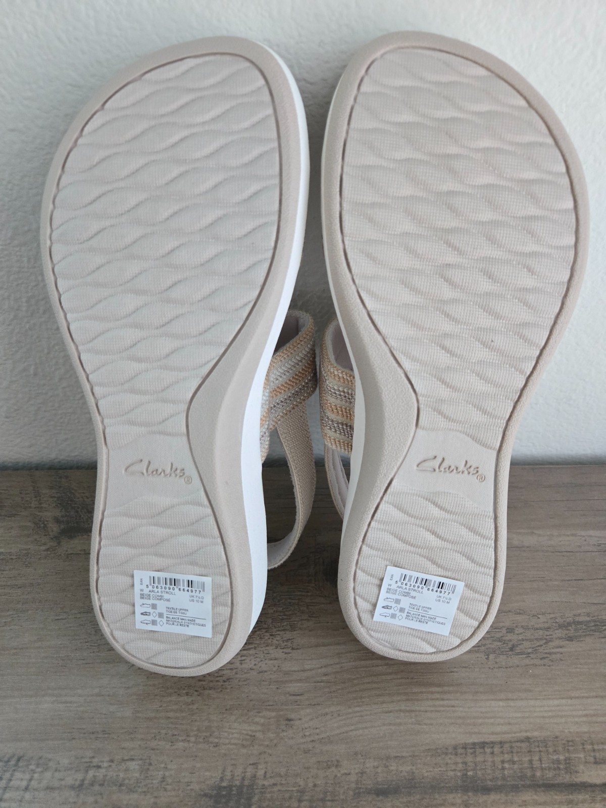 Clarks Cloudsteppers Arla Stroll Slingback Sandal Beige Multicolor Size 10M