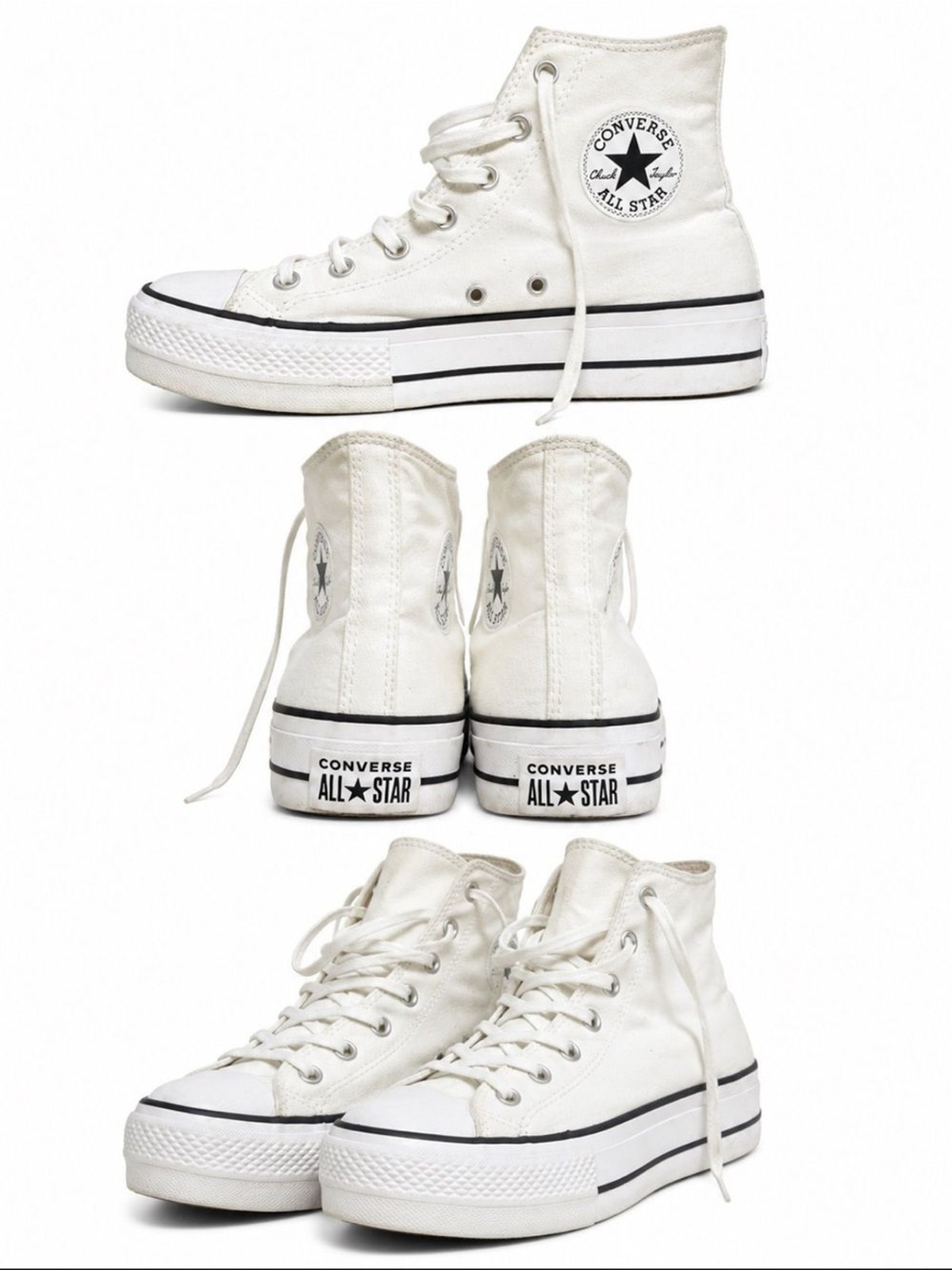Converse Chuck Taylor All Star Move Platform High Top White Women’s Size 9