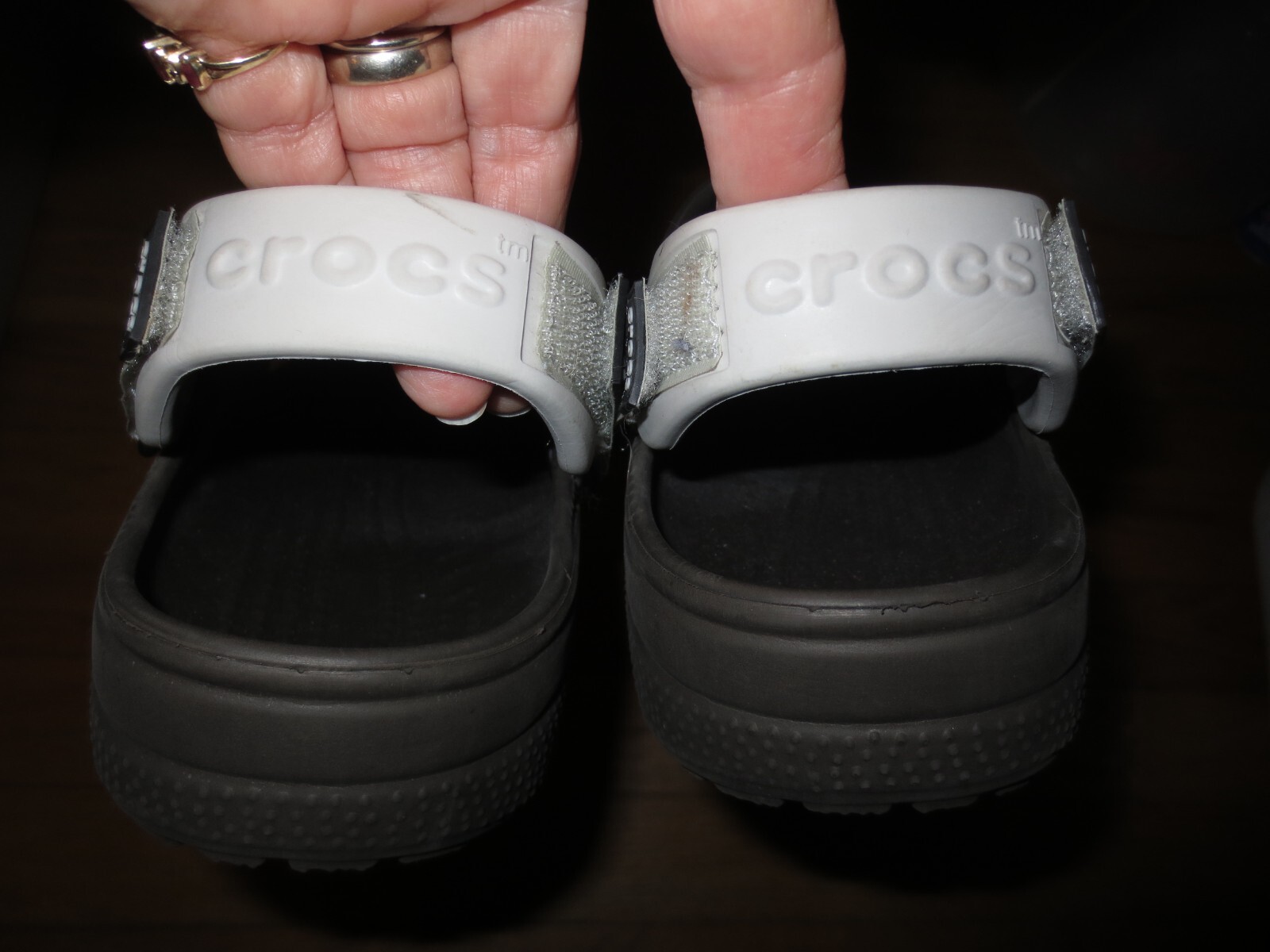 Women’s Crocs All terrain Brown W/Tan Heel Size 6 Men’s Size 4 VGC