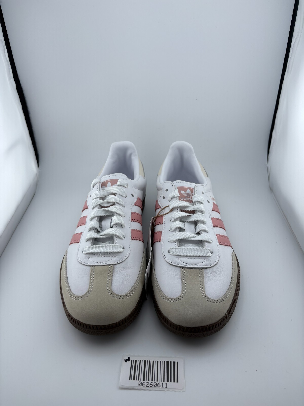 WORN adidas Samba OG White Wonder Mauve JI2677 Size 7W NO BOX