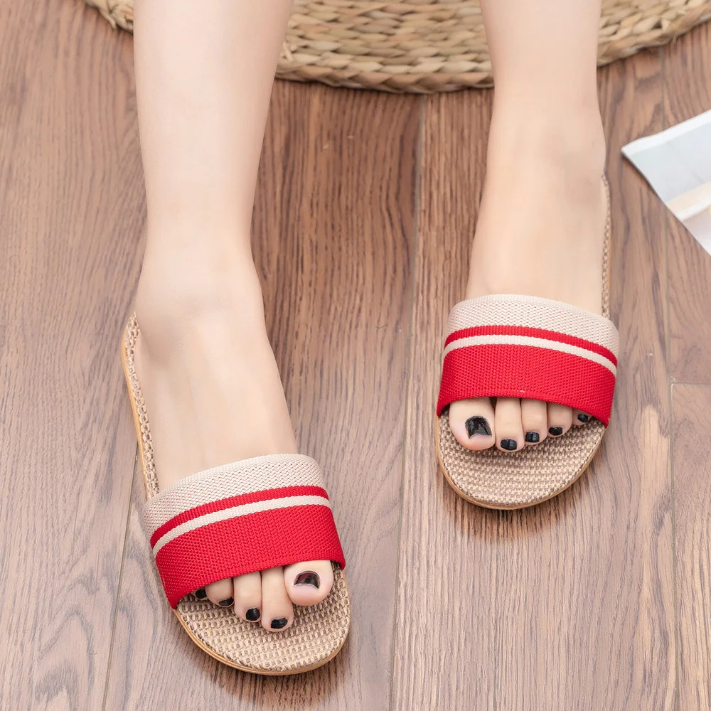 Summer Women Slippers Anti-Slip Home Slippers Lightweight Shoes Women Indoor Lin