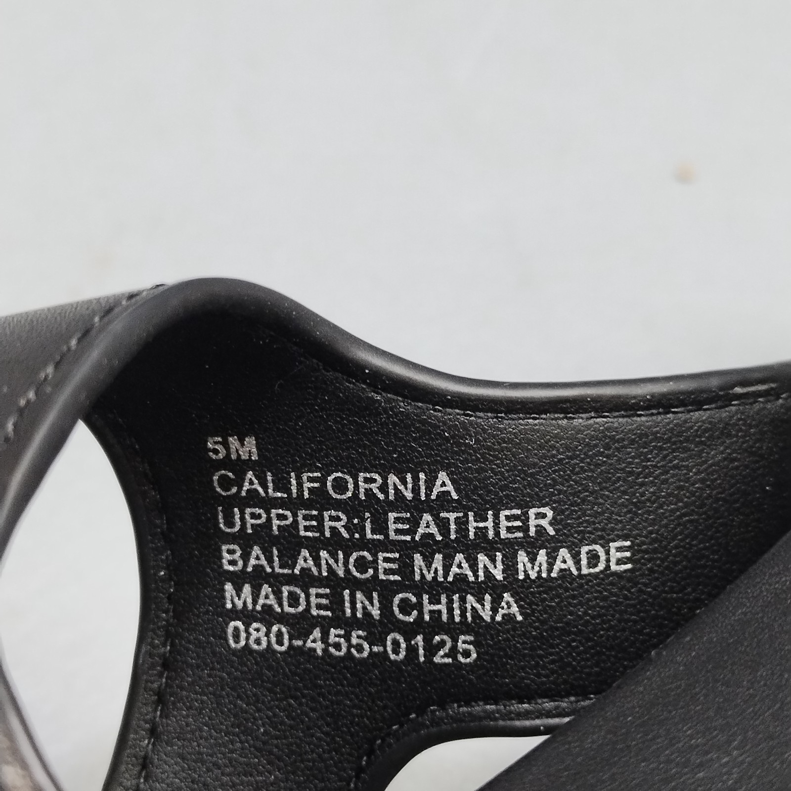 Aerosoles California Platform Thong Sandals Womens 5M Black Leather Buckle Strap
