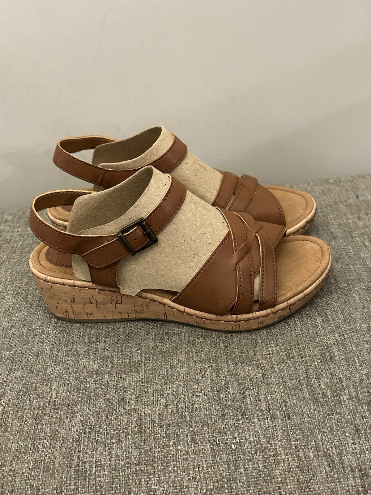 B.O.C. Goldie cork platform wedge sandals Size 8