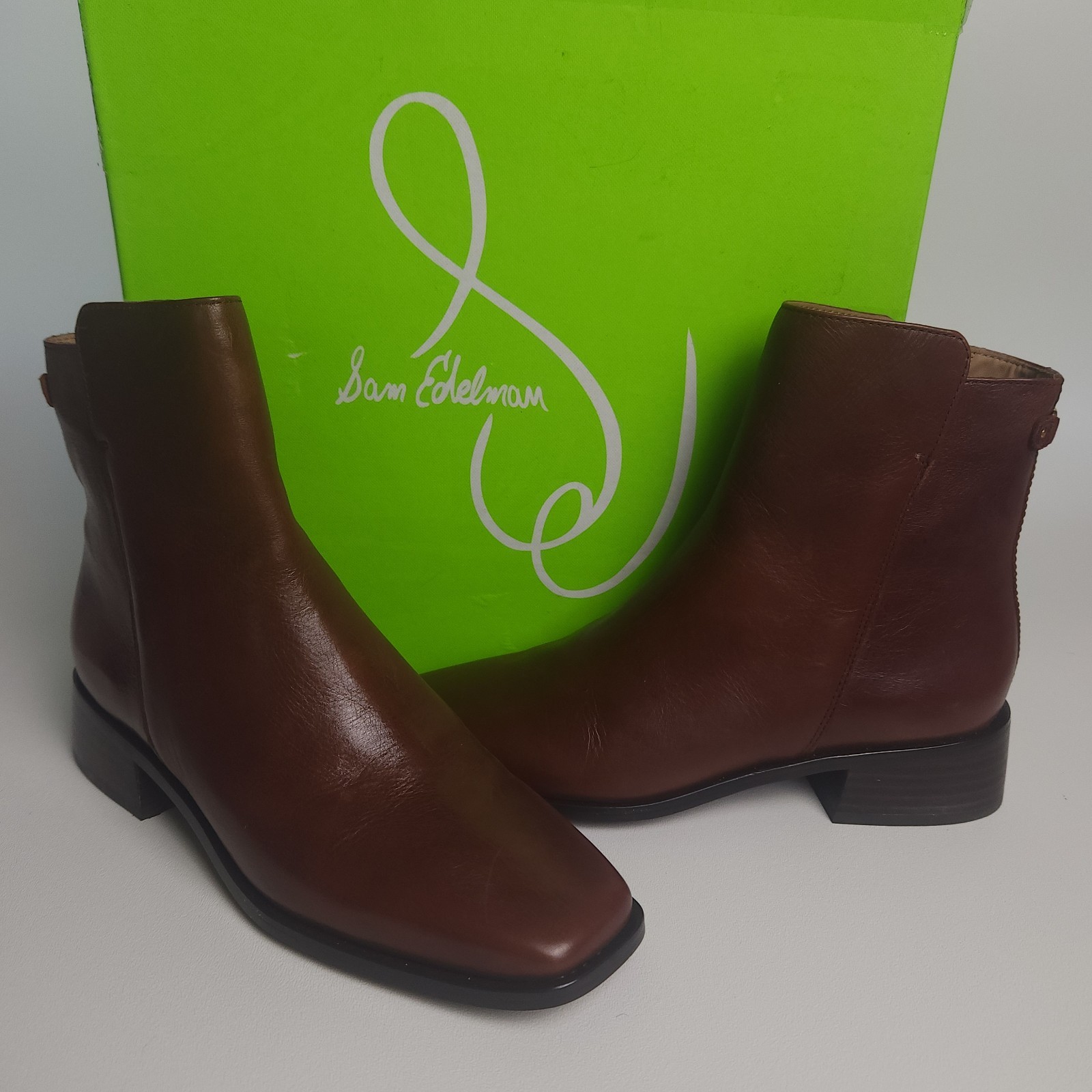 Sam Edelman Women’s Brandy Leather Thatcher Ankle Boot Size 7.5 M