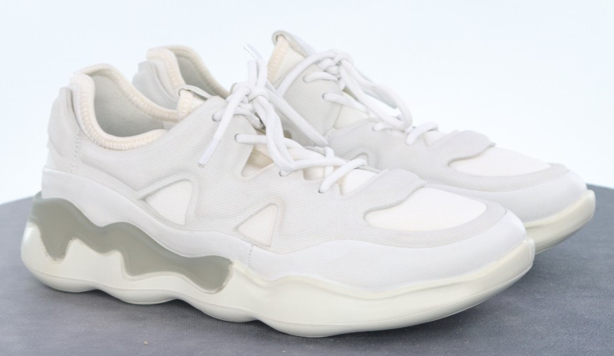 ECCO Elo Athletic $150 Women’s Sneakers Shoes Size EU 37 US 6-6.5 Leather White