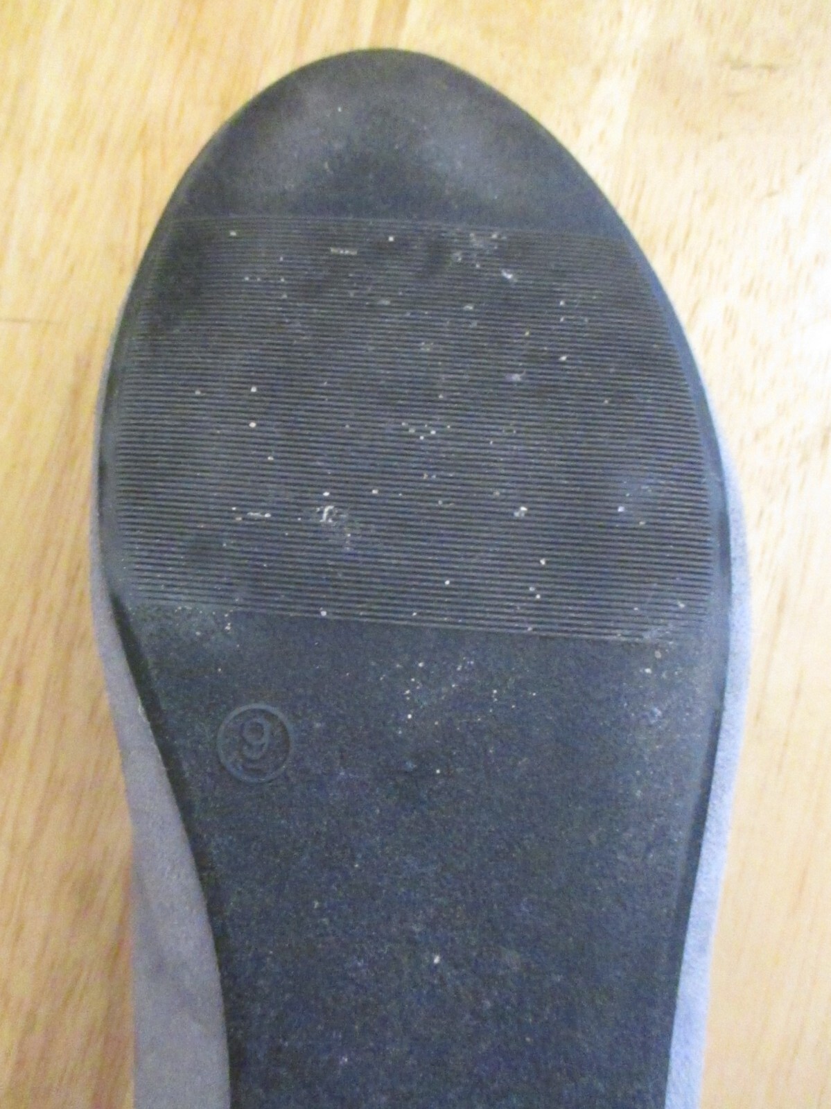 Old Navy Women’s Gray Faux Suede Textile Flats, Studded, Size 9