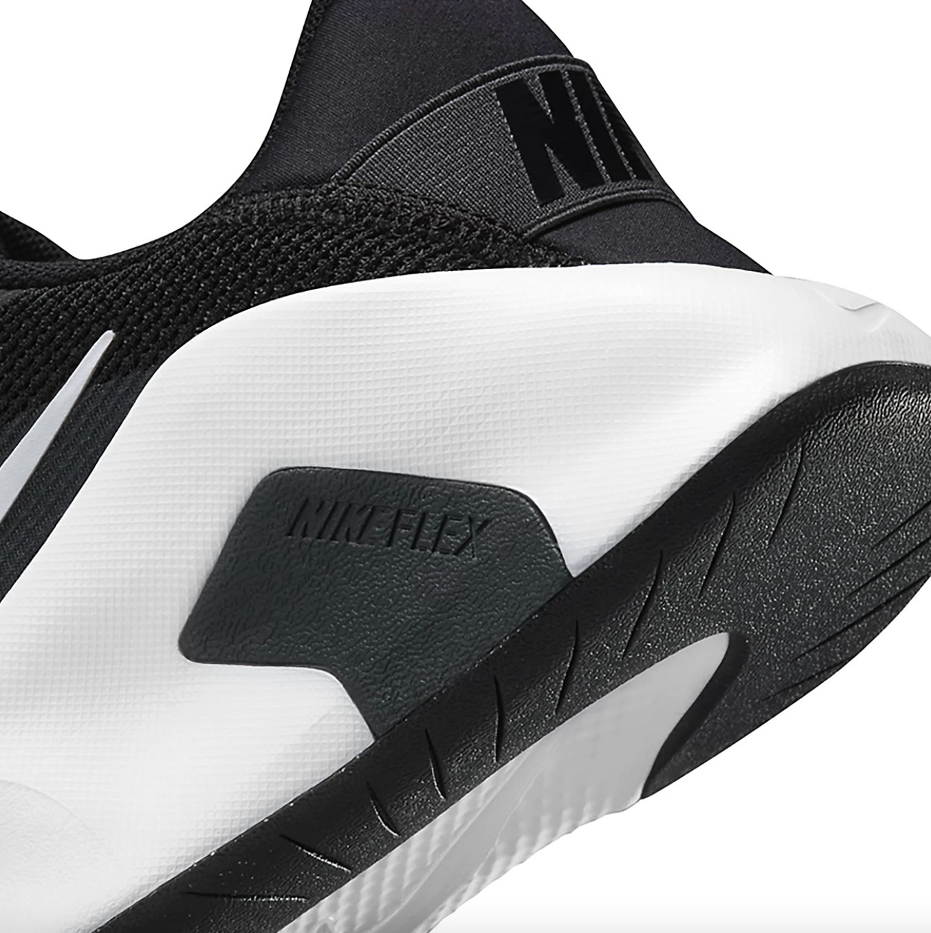 Nike Flex Train Women’s Workout Sneaker Black White Training Gym Shoes Authentic