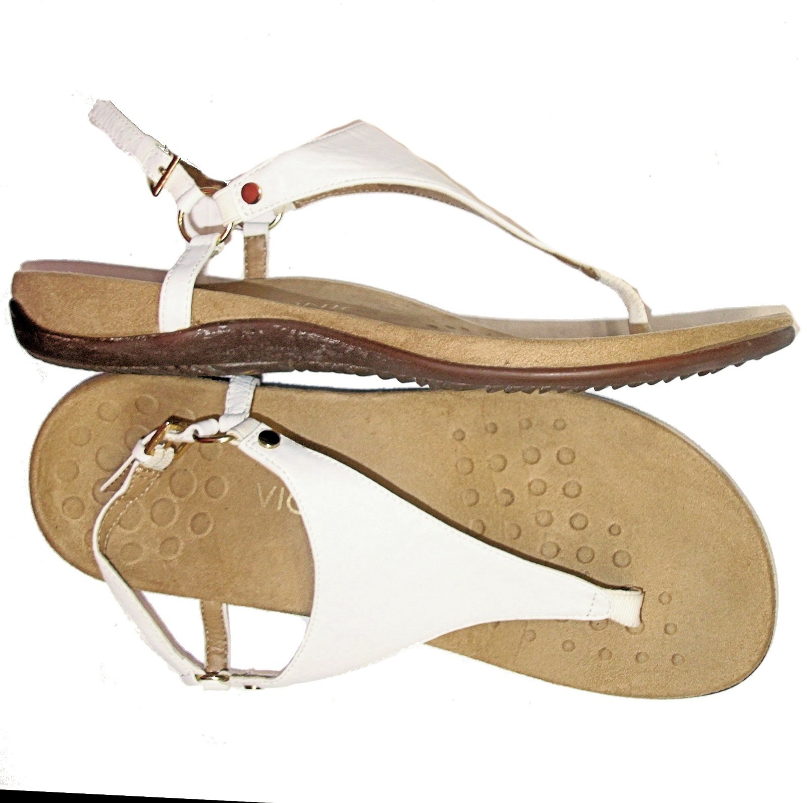 VIONIC Kirra 11 W Leather Thong Toe Post Slingback Flip Flop T-Strap Sandals