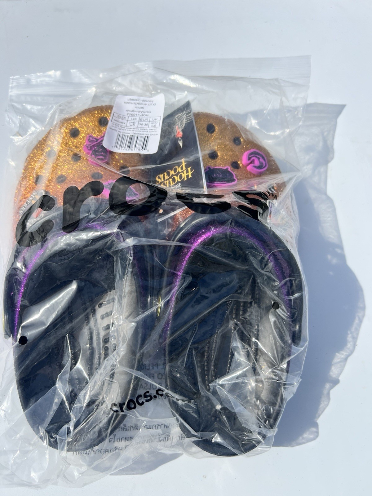 Crocs Disney Hocus Pocus Size-8 Unisex Adults Sandal – 206911-90H
