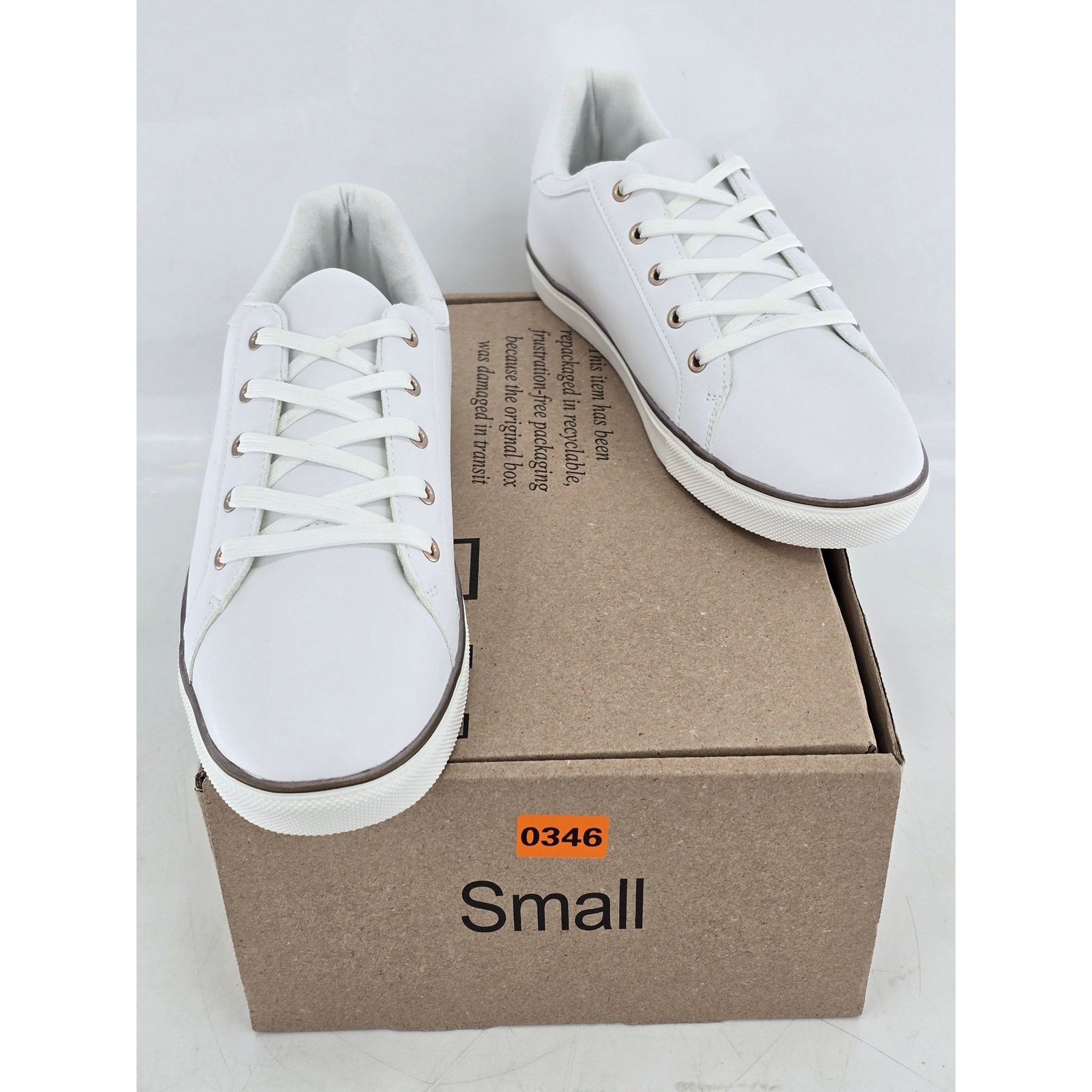 Evans Net Strap Sneaker Womens Size 11 E Wide White Lace Up Casual – Excellent