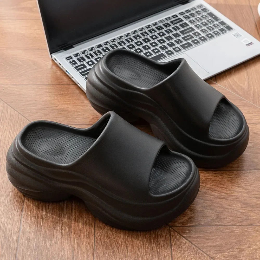 Non-Slip Home Thick Bottom Slippers for Women Platform Sandals Fashion Comfortab