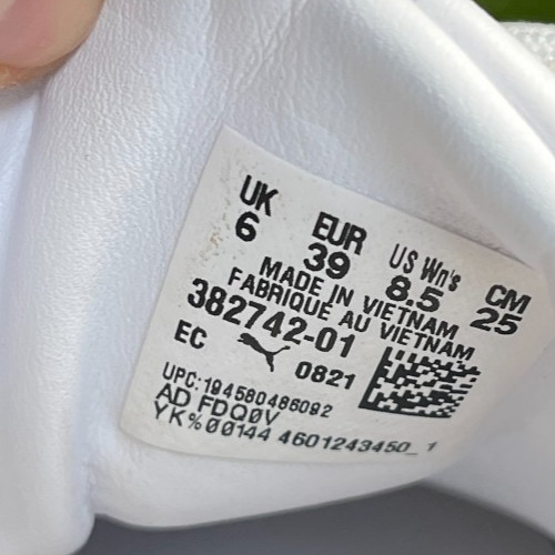 Puma Mayze Womens Size 8.5 Cream Gray White Athletic Training Shoes Sneakers