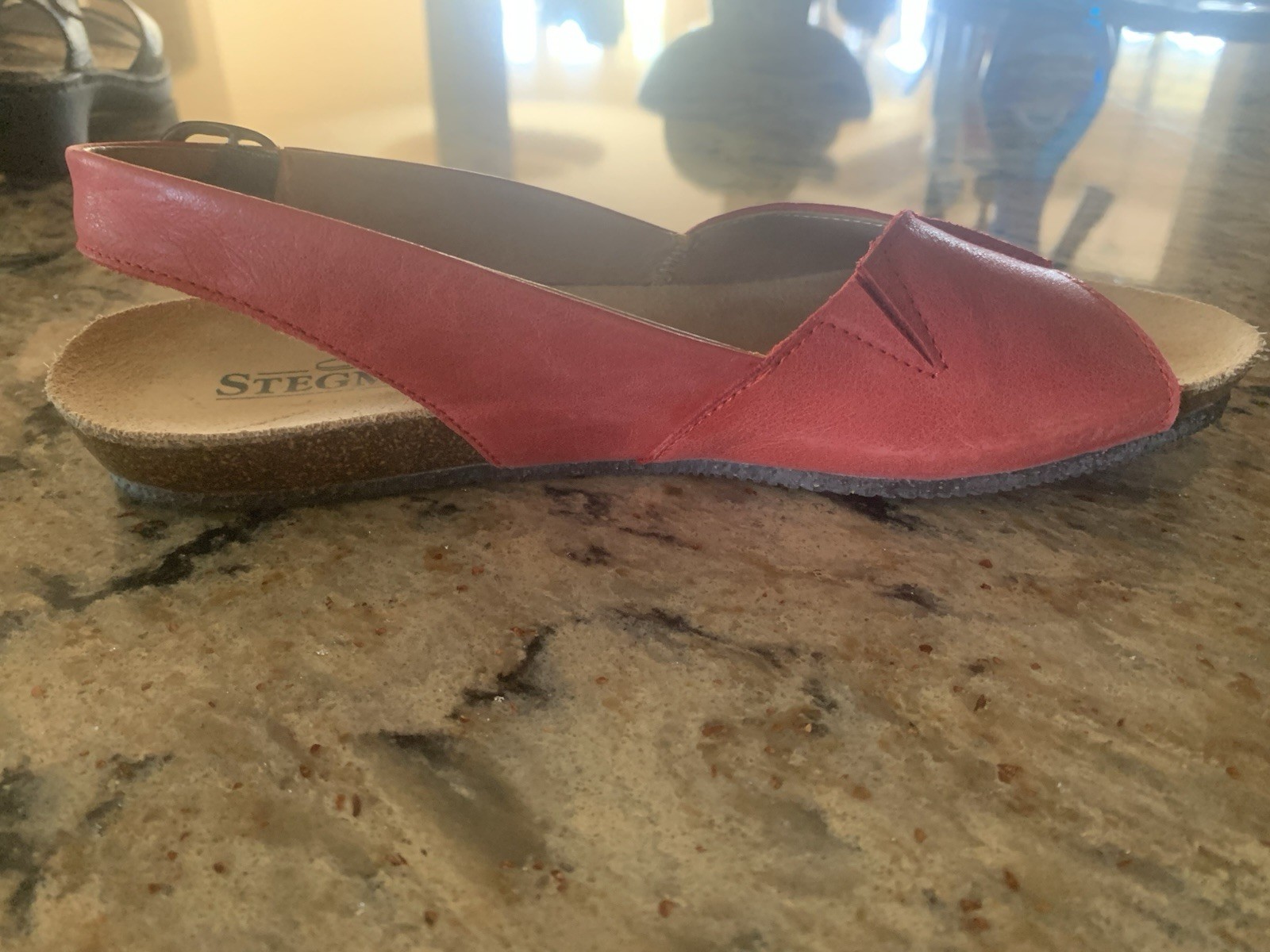 Stegmann Louisa Women’s Slingback Sandals Salmon Size 9 Leather