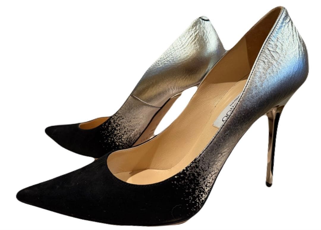 Jimmy Choo Black Silver High Heel Pumps JIMMY CHOO