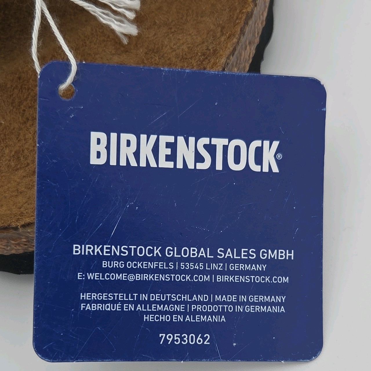 NWT Birkenstock Arizona Python Snakeskin Print Brown Gold Slide Sandals Size 11M