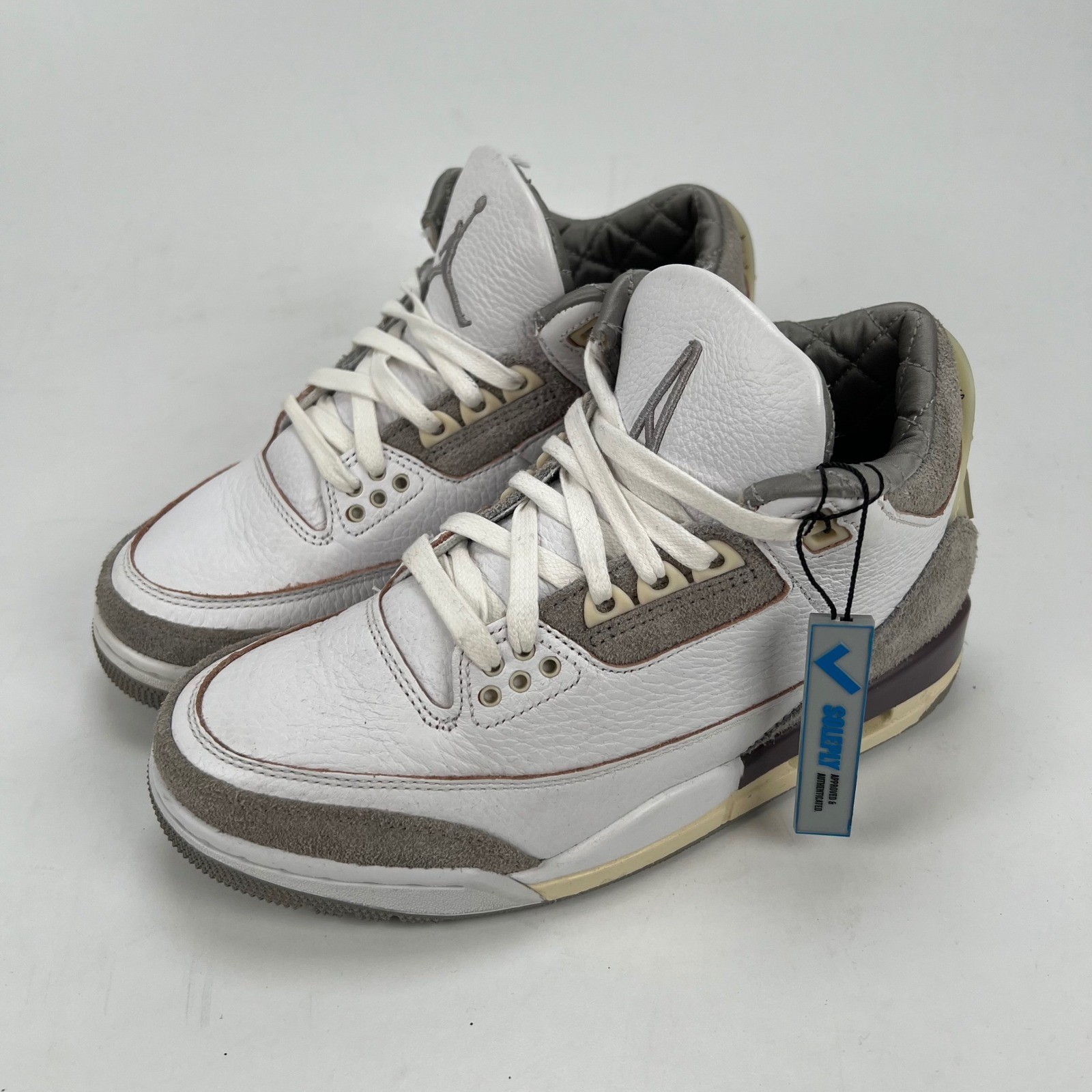 Jordan 3 Retro SP A Ma Maniere White Medium Grey DH3434-110 Womens 6 Kids 4.5Y