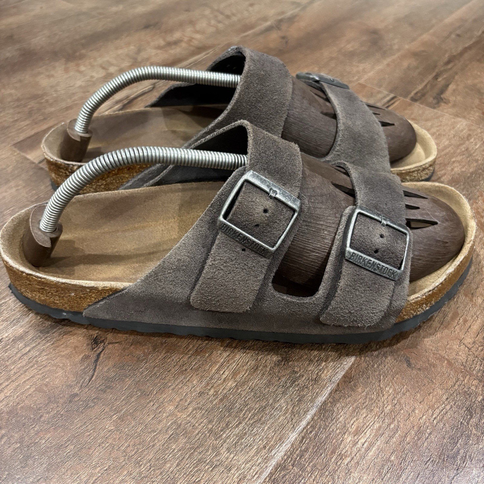 Birkenstock Arizona Soft Footbed Mocha Suede Sandals EU 43 Regular Wide
