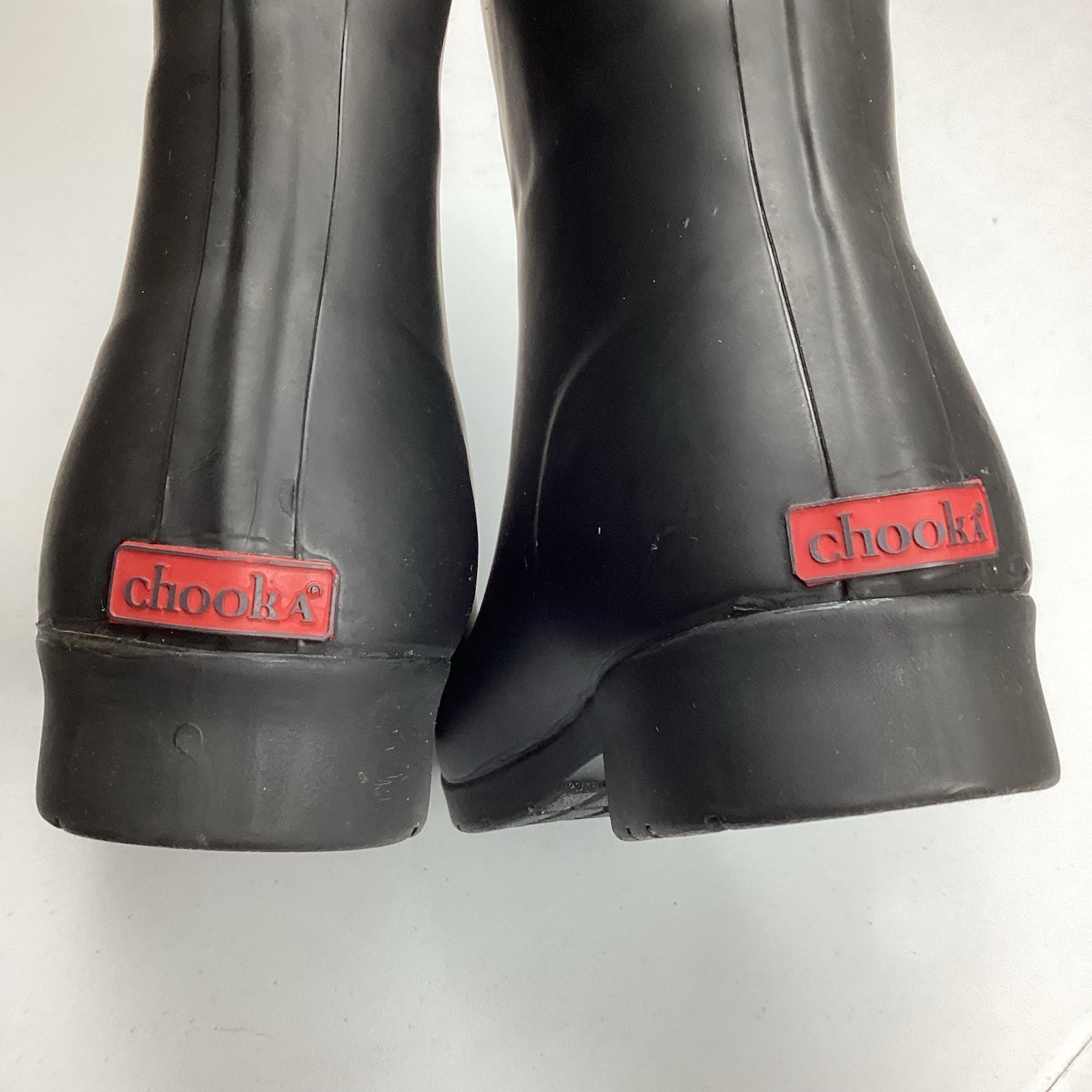 Chooka Fremont 3Q Mid Calf Pull On Black Rain Boots Women’s Size 7