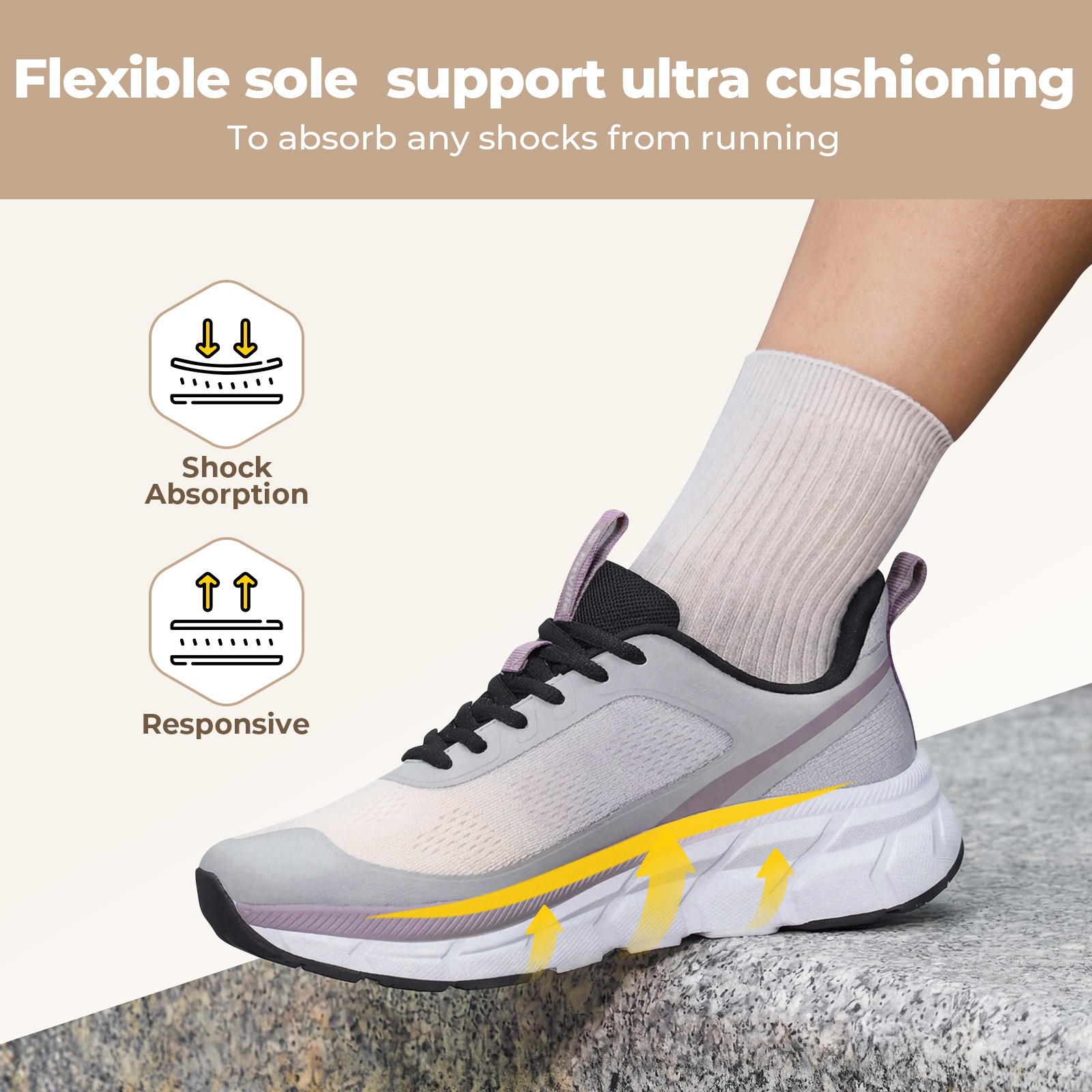 FitVille Women’s Wide Walking Running Shoes Comfortable Cushioned Swollen Feet