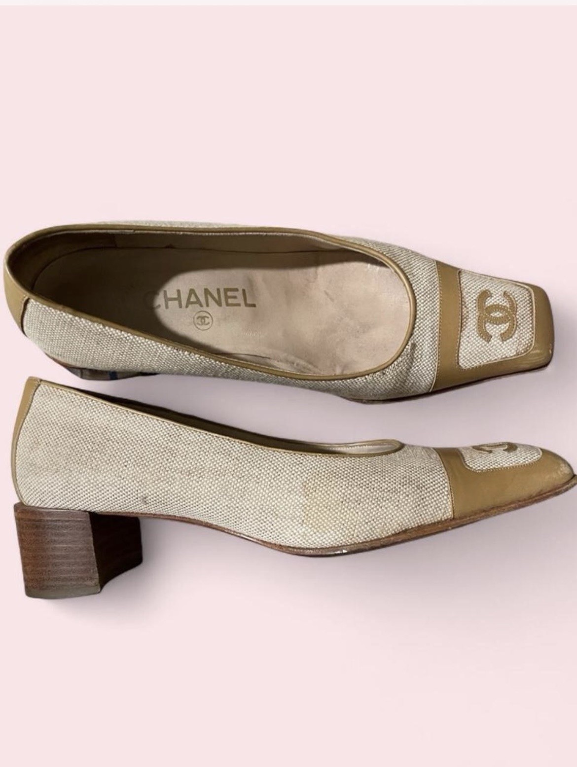 Chanel Ballet Cap Toe Shoes (RARE-Vintage)