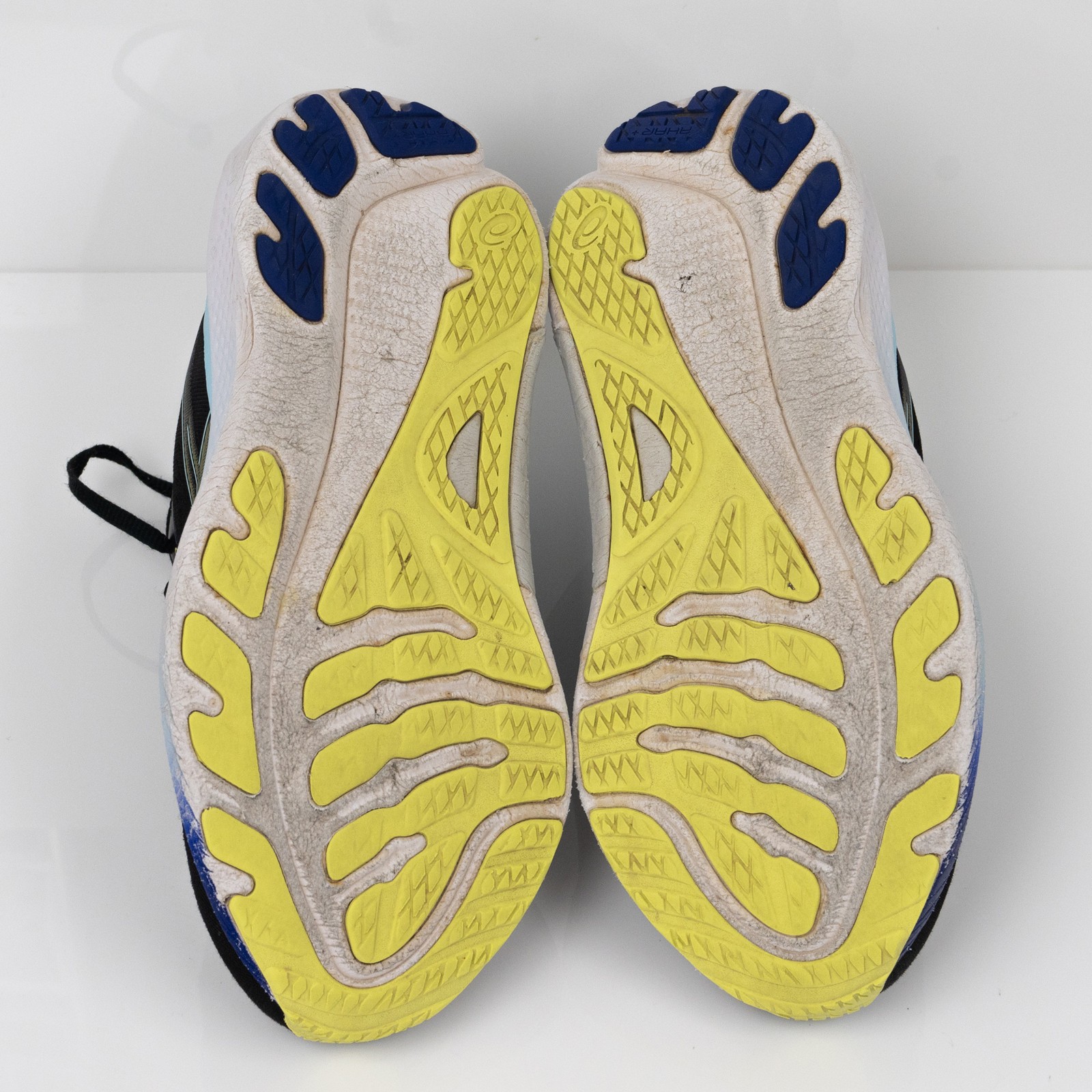 Asics Gel Kayano 30 Black Blue Glow Yellow Women Size 8.5