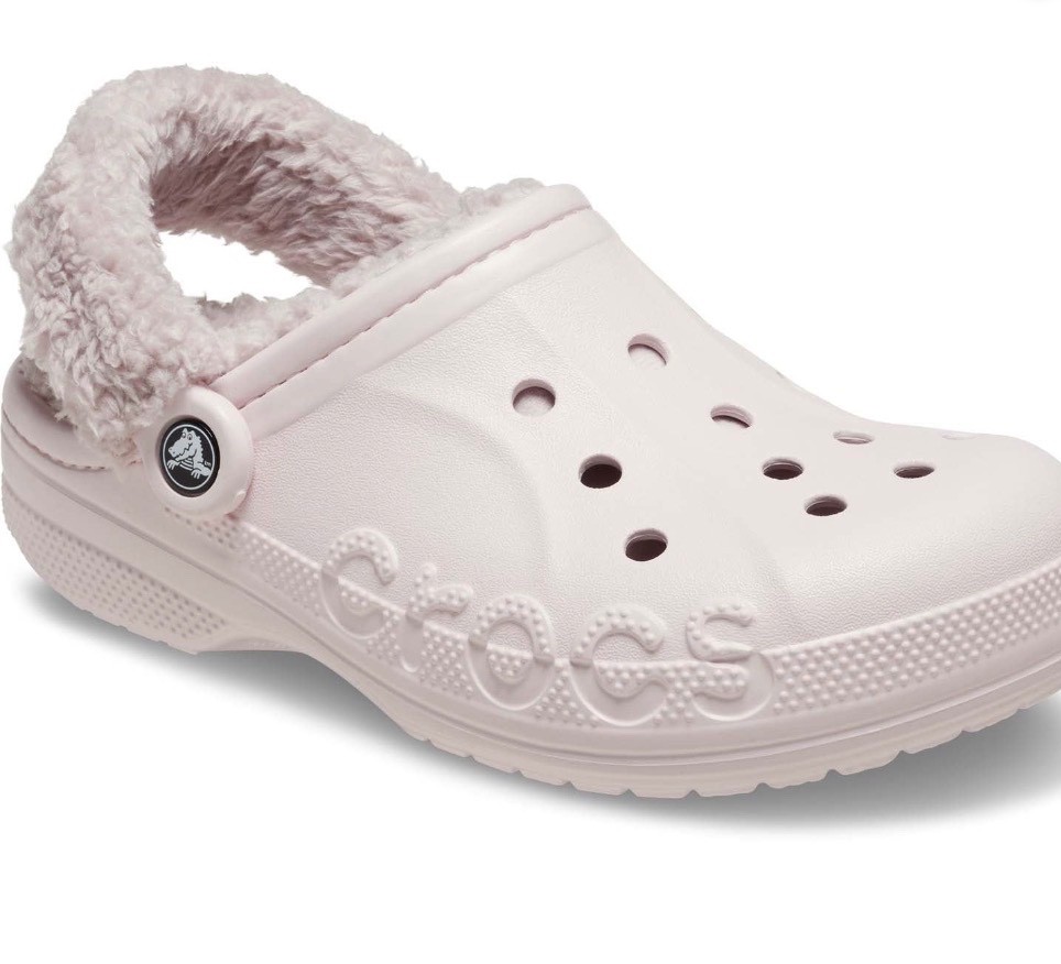 Crocs Baya Lined Fuzz Strap Women’s Clog Lavender 206633-577/ White 206633-4JQ
