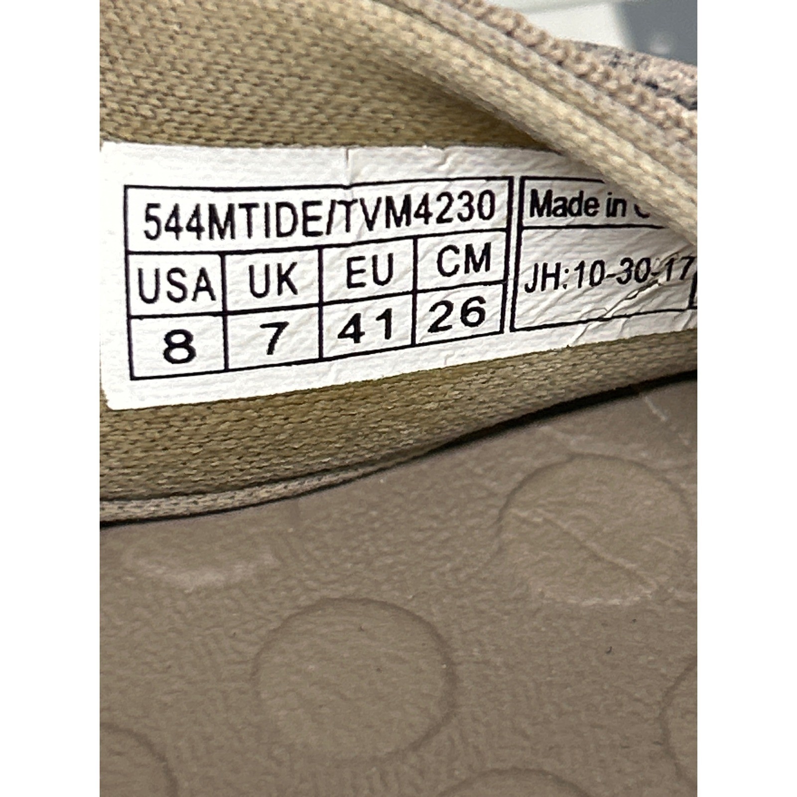 Vionic Tide Flip Flops Women 8 Tan Arch Support Sandals Comfort Orthopedic