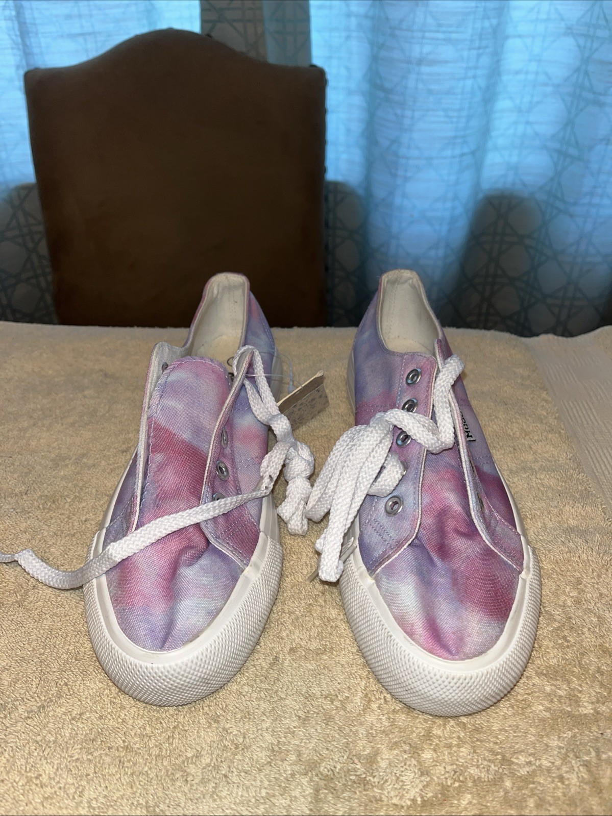 Mudd pink Purple tie dye sneakers bohemian gypsy hipster hippie Women Size 7 New