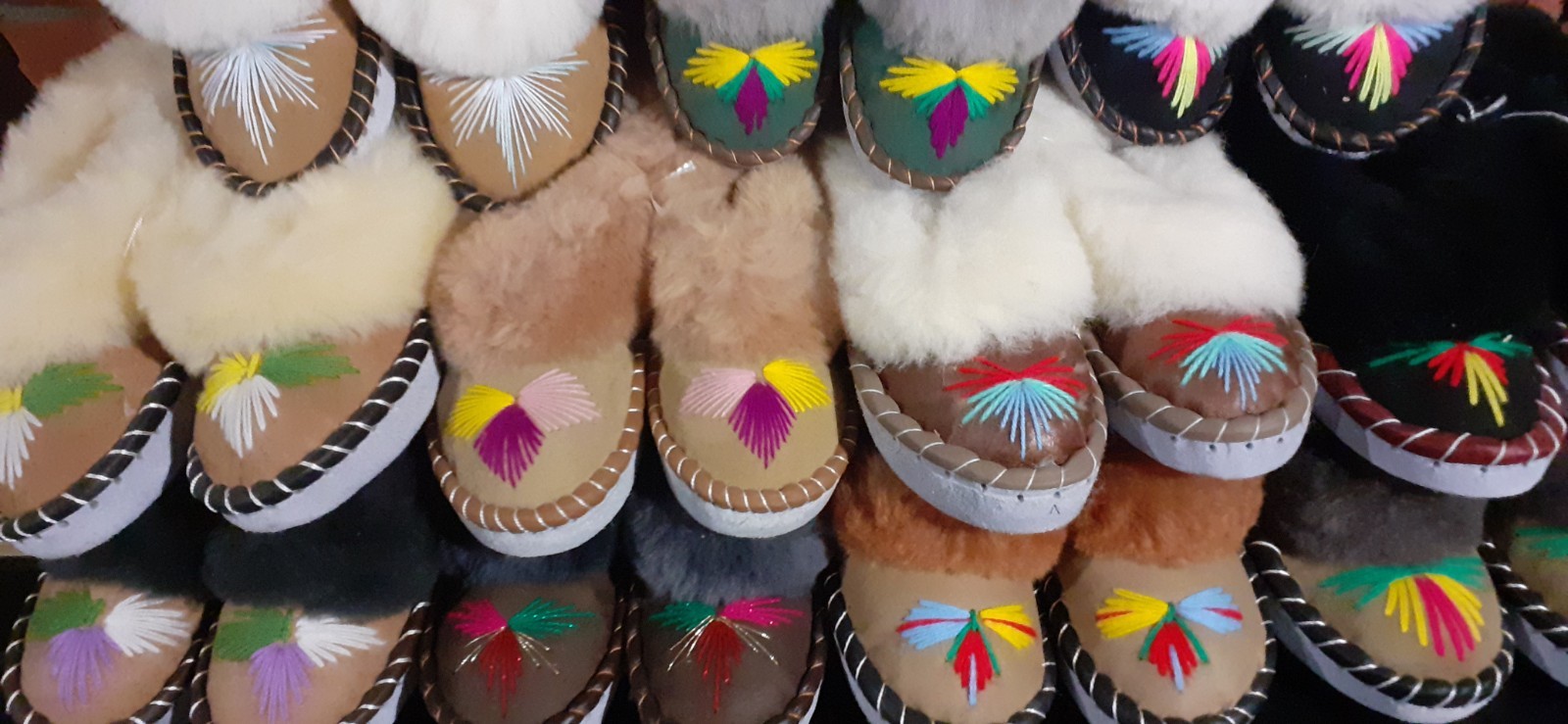 Ladies Leather Wool Winter Huts Shoes Lambskin Slippers ZAKOPIANKI Slippers