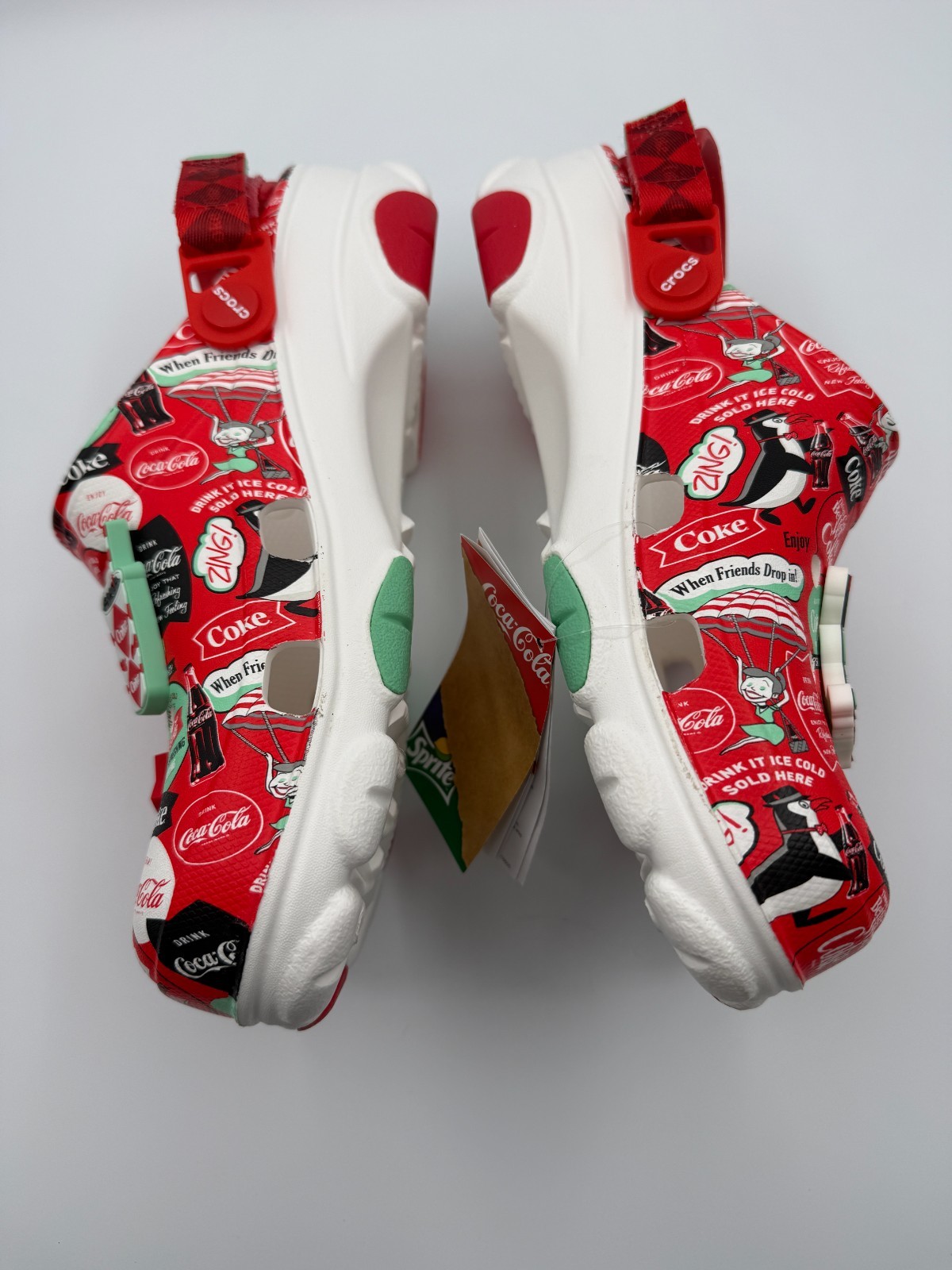 Crocs Coca Cola/Sprite All Terrain Clogs M8/W10 NWT (B-50)