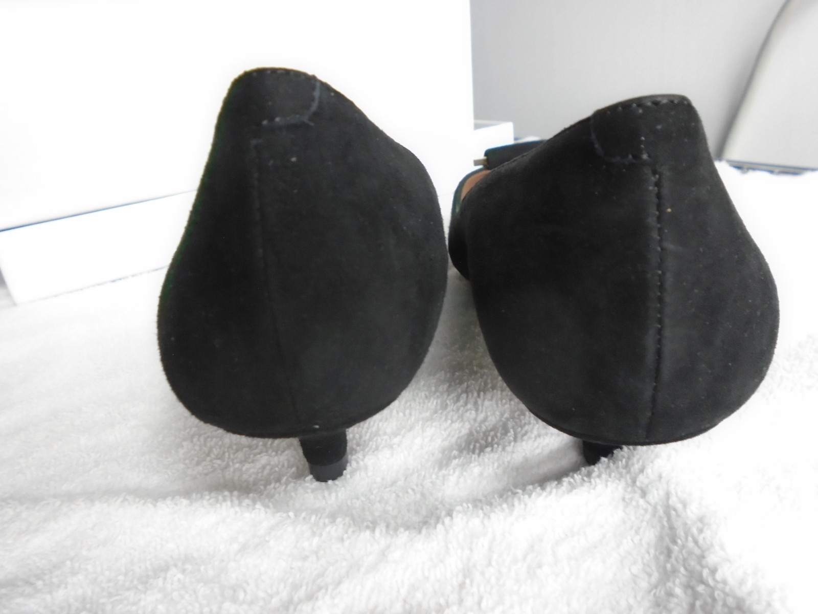 HUGO BOSS Black Suede Leather Munich 35 Pumps Heels Made in Italy Women’s 7.5 US