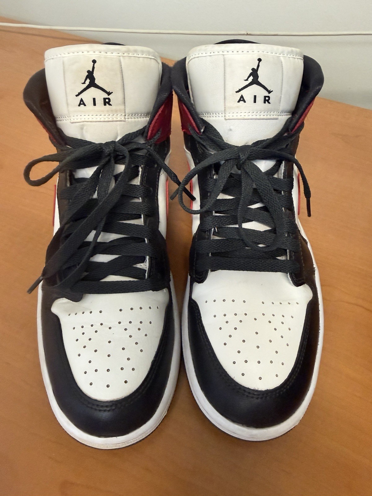 Nike Air Jordan 1 Retro Sneakers Red/Black/White, High Top, Size 8.5
