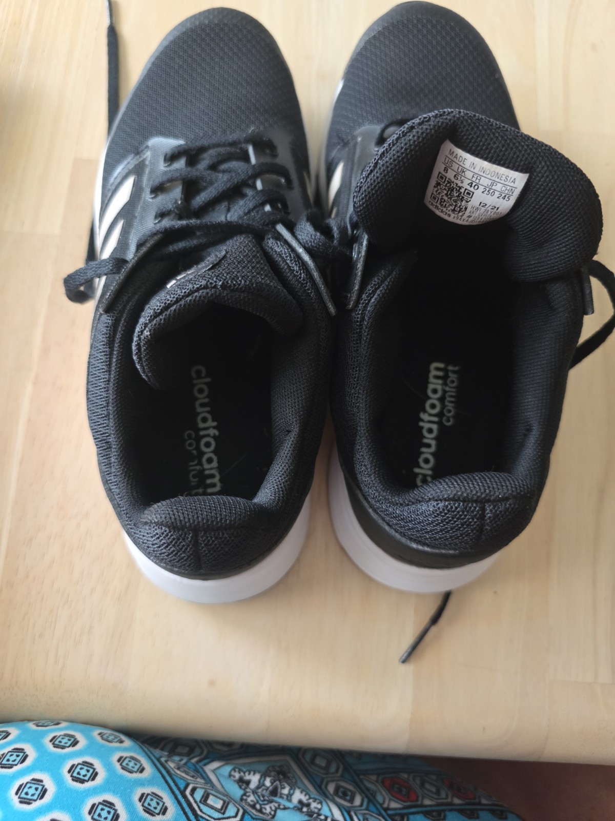 Adidas Galaxy 5 Womens Running Shoes Size 8 Black Cloudfoam