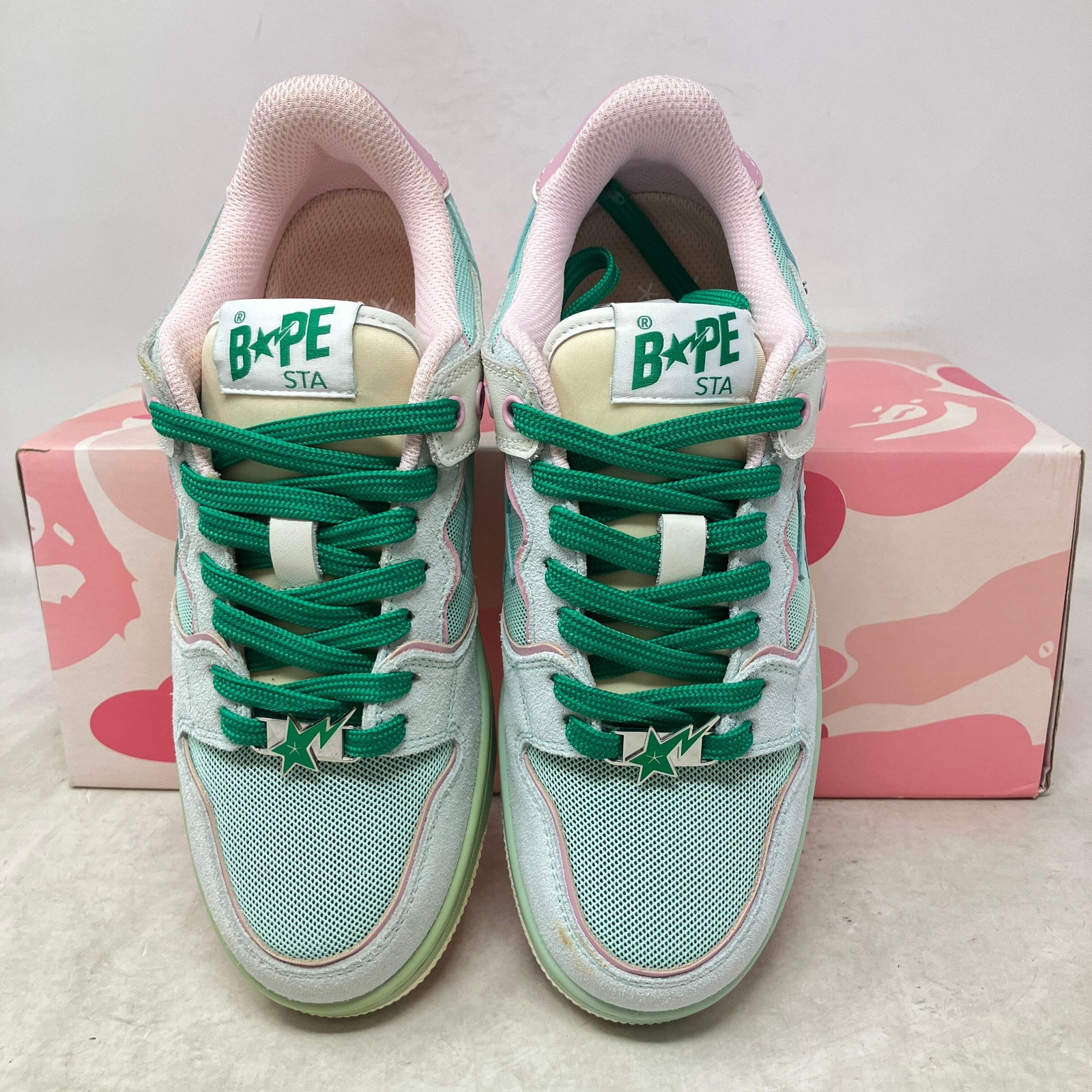 A Bathing Ape Bape SK8 Sta BAPY Minty Green (Women’s) Brand New BPYSNSN0059CH-GR