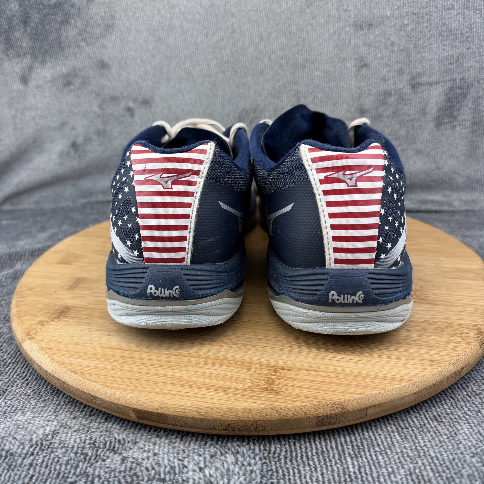 Mizuno Wave Lightning Shoes Womens Size 9.5 USA Patriotic Volleyball Sneakers