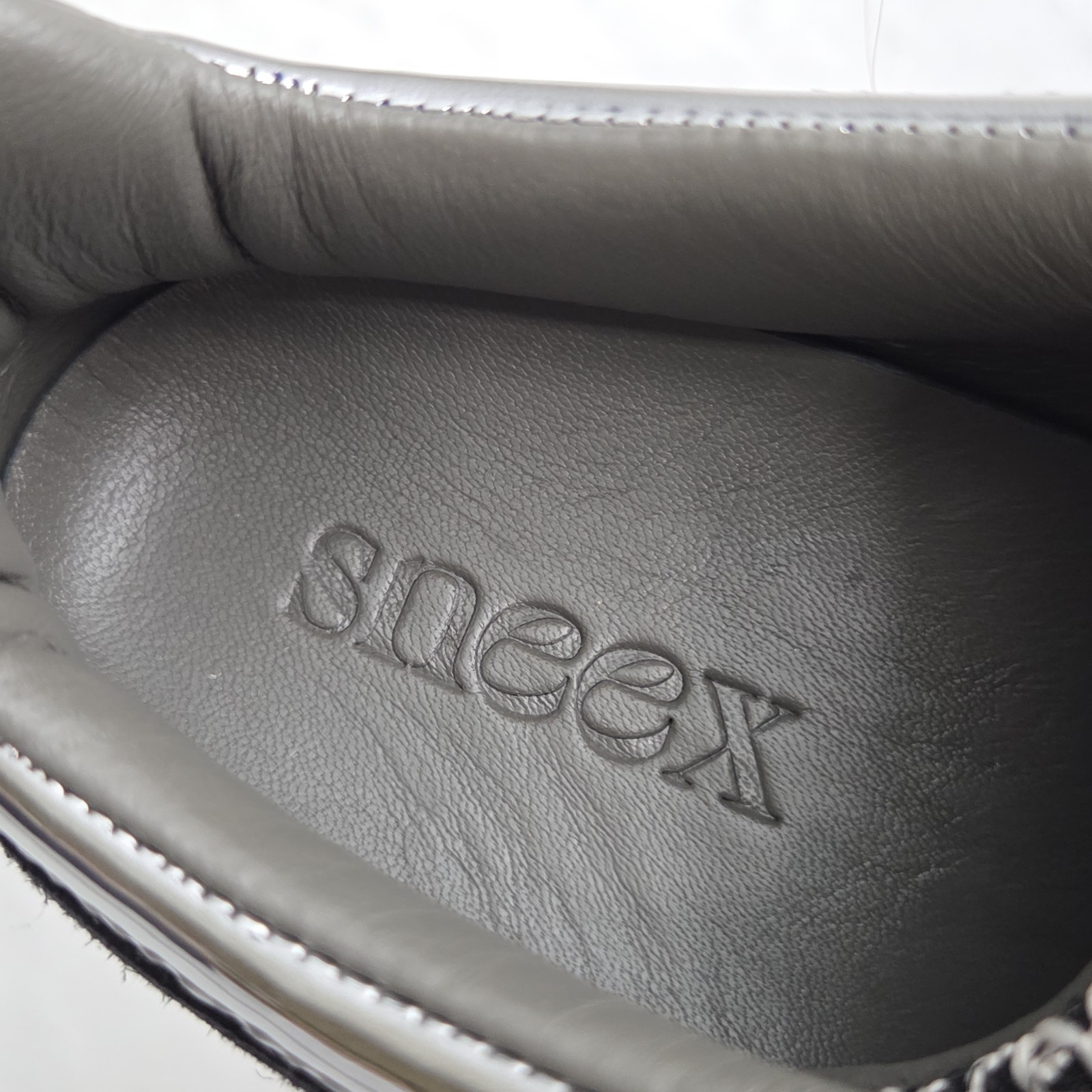 Sneex Sarah Blakely The Blake Hy-Heels 9 Black Silver Stiletto Made Spain