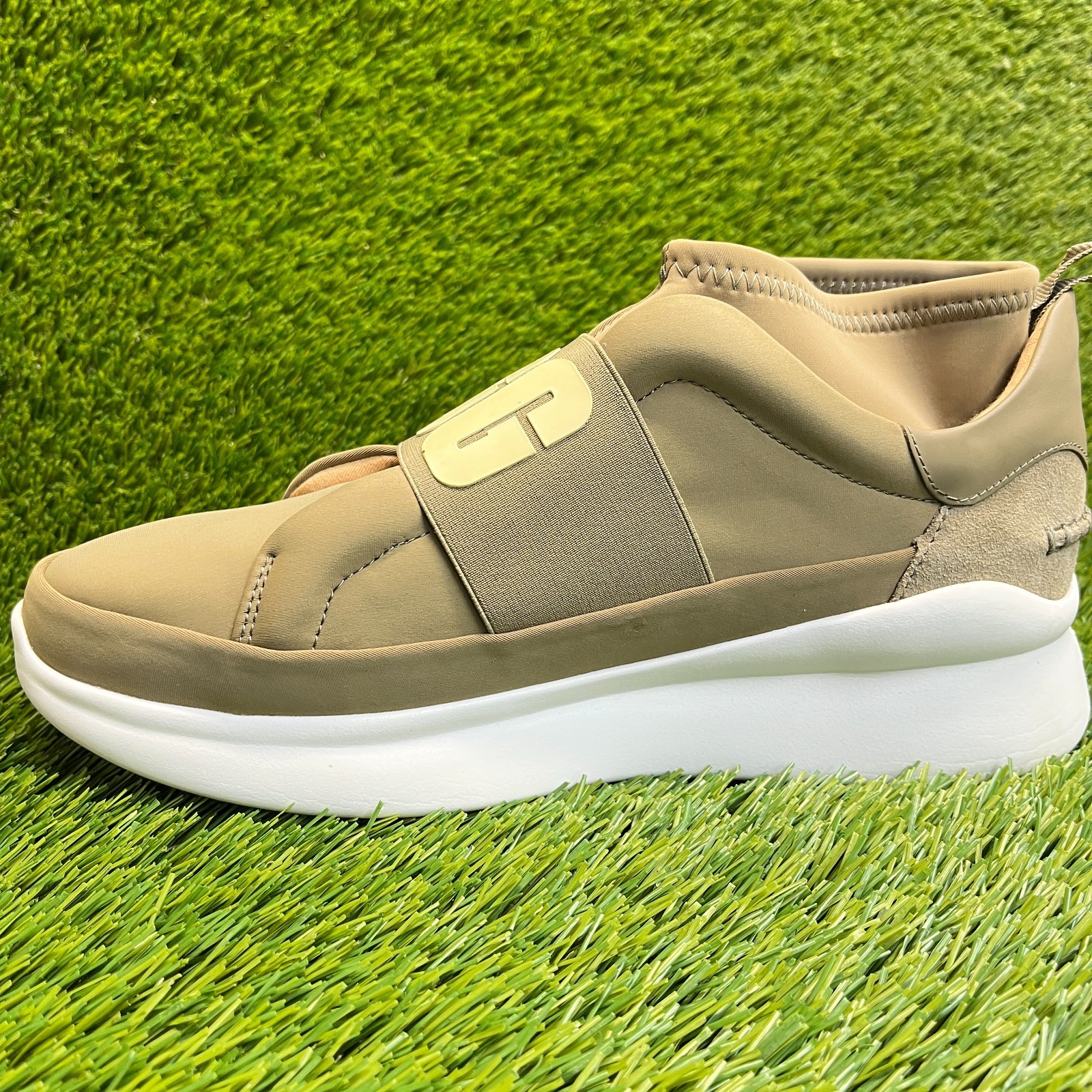UGG Neutra Womens Size 10 Green White Athletic Walking Slip On Shoes Sneakers