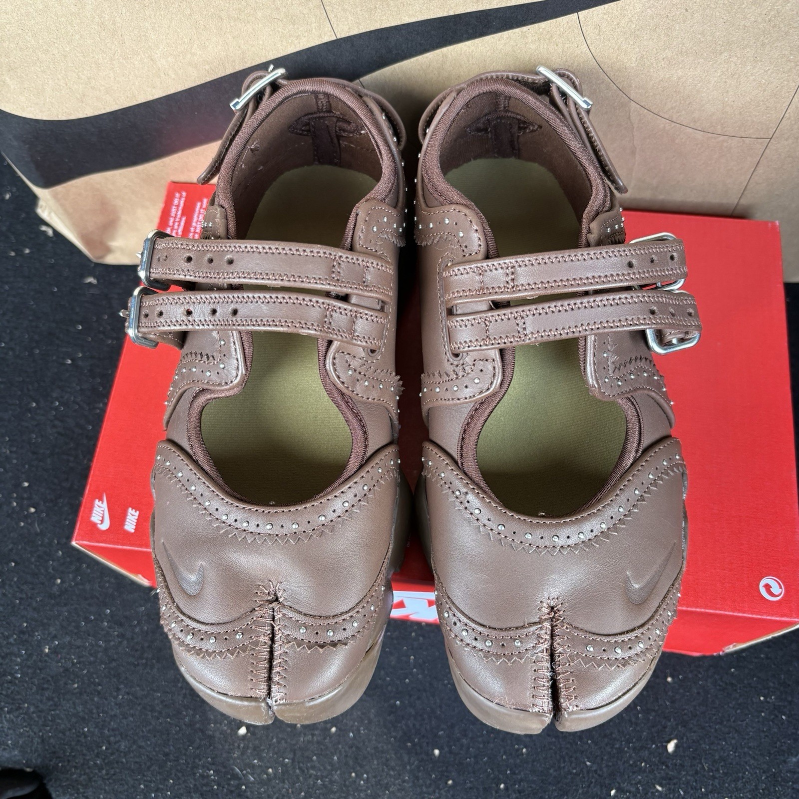 NEW Nike Air Rift Mary Jane Shoes British Tan Brown NBY IM7396-281 Women Size 6