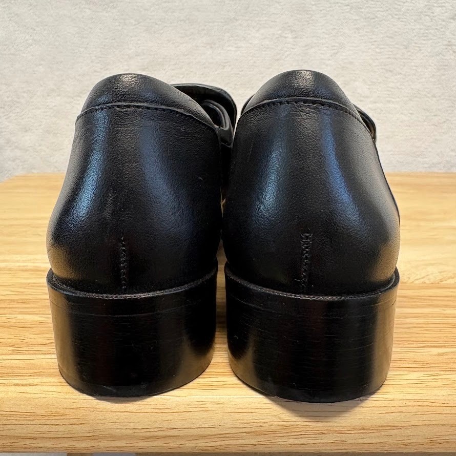 Derek Lam Loafers Crosby Black Calf Hair Leather Slip On Loafer Shoes Size 7M