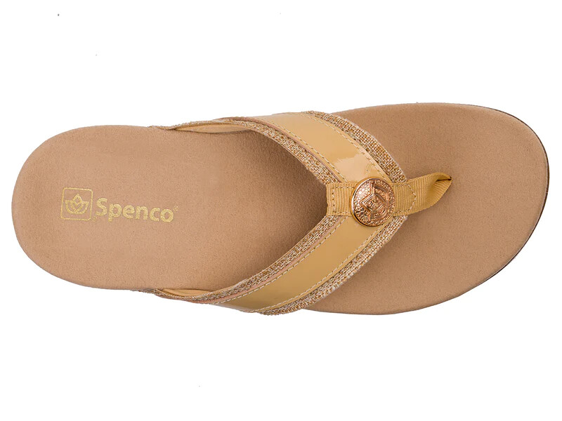 Spenco Women’s Sutton New Wheat Sandal Slide Flip Flop Wide (D W)