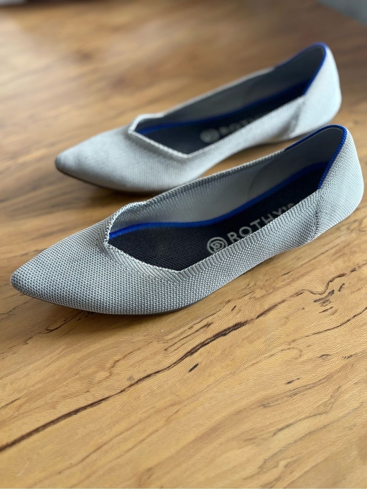 Rothy’s The Point II Diamond Twill Size 9 Washable Knit Flats