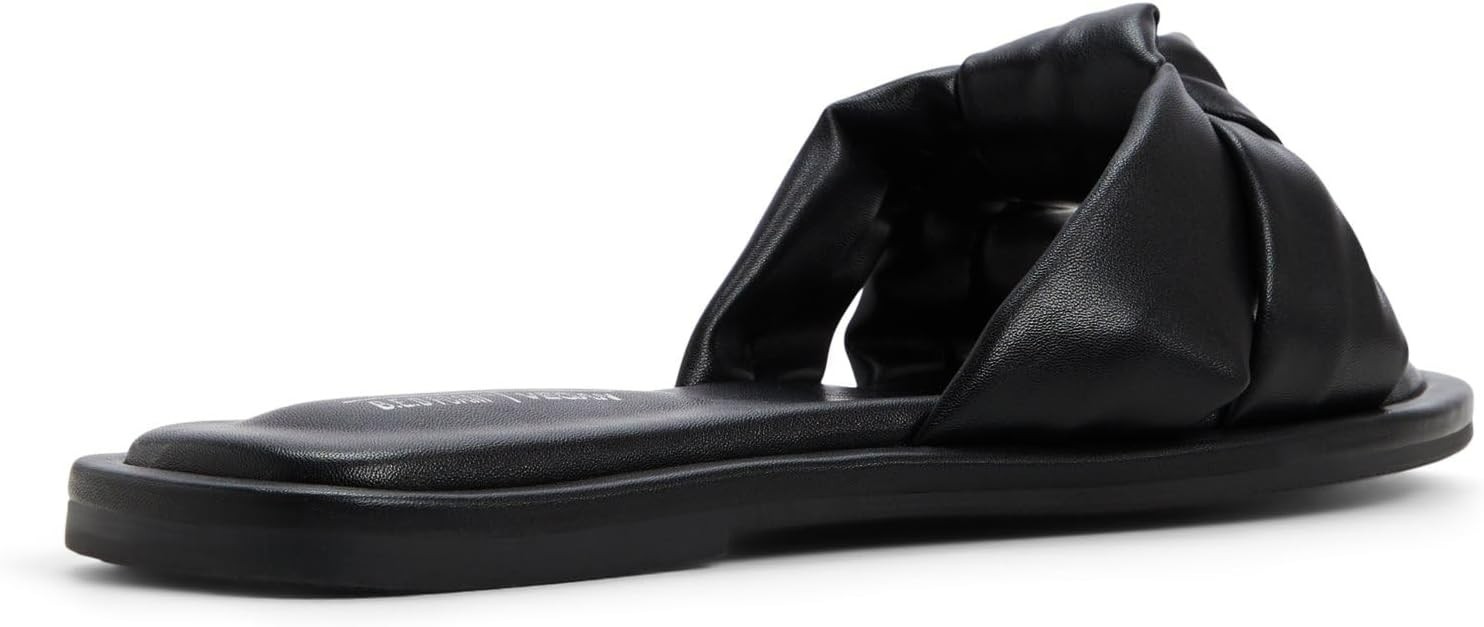 New In Box Call It Spring Women’s Apricot Flat Sandal, Black, 8 NIB