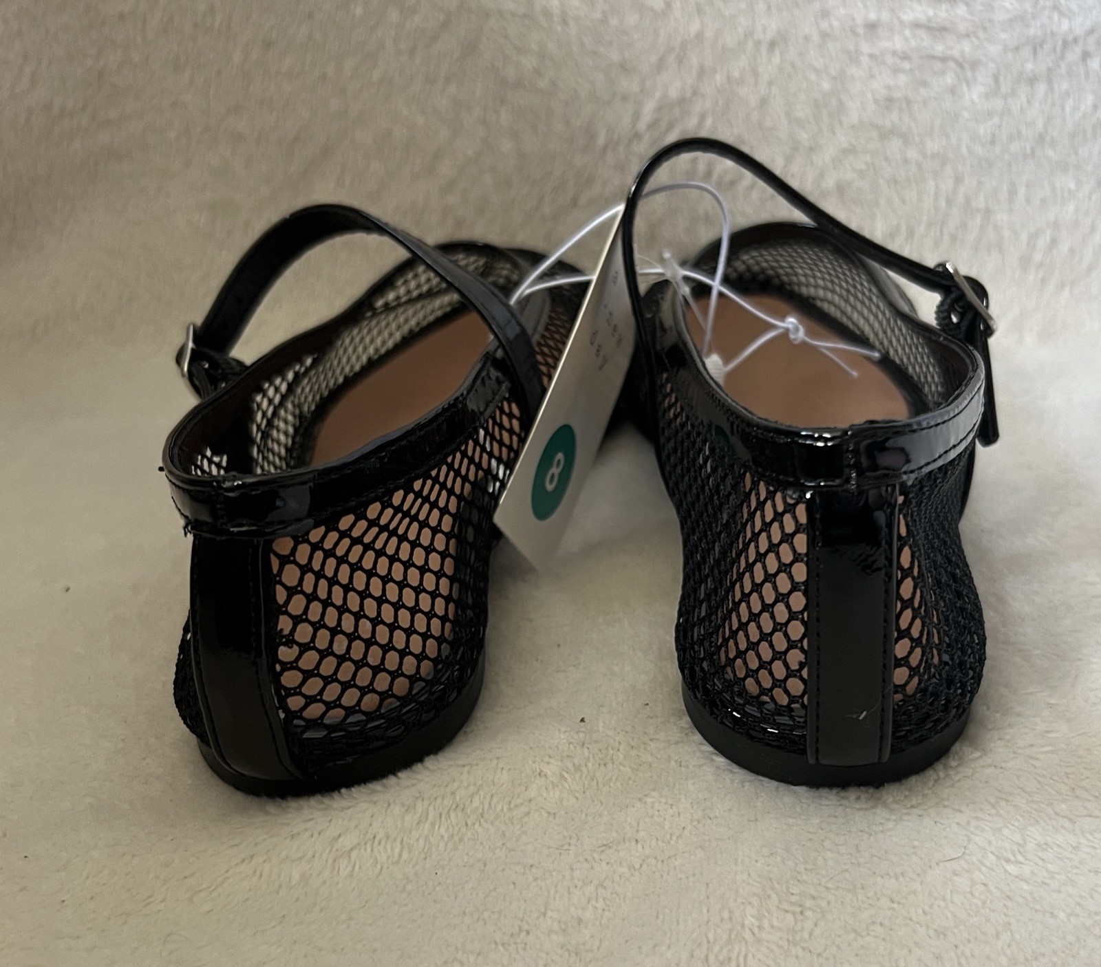 A New Day Ballet Flats Issa Women’s Sz 8 Mesh Shoes Memory Foam Jet Black