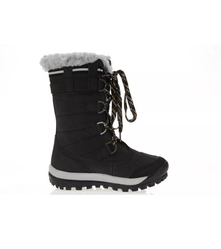 NEW Bearpaw Desdemona Leather / Synthetic Winter Boots Black Women Size 6/37
