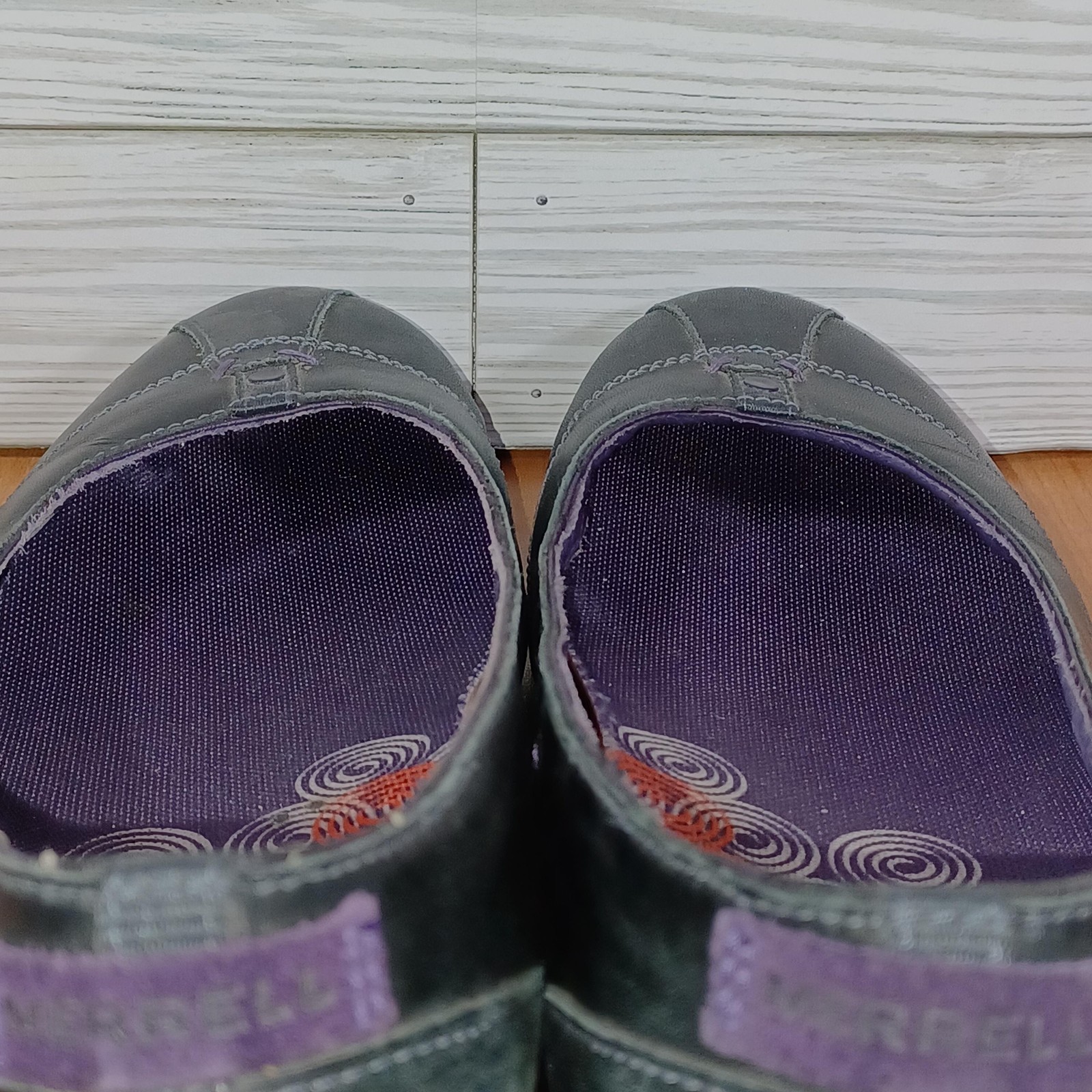 Merrell Charm Ballet Flats Womens 9 Black Leather Cushioned Lined Casual Walking